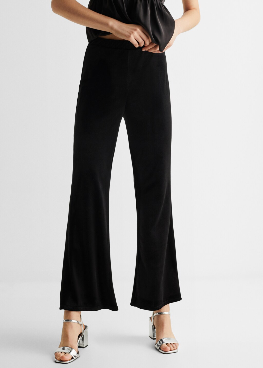 Velvety trousers Girl MANGO OUTLET United Kingdom