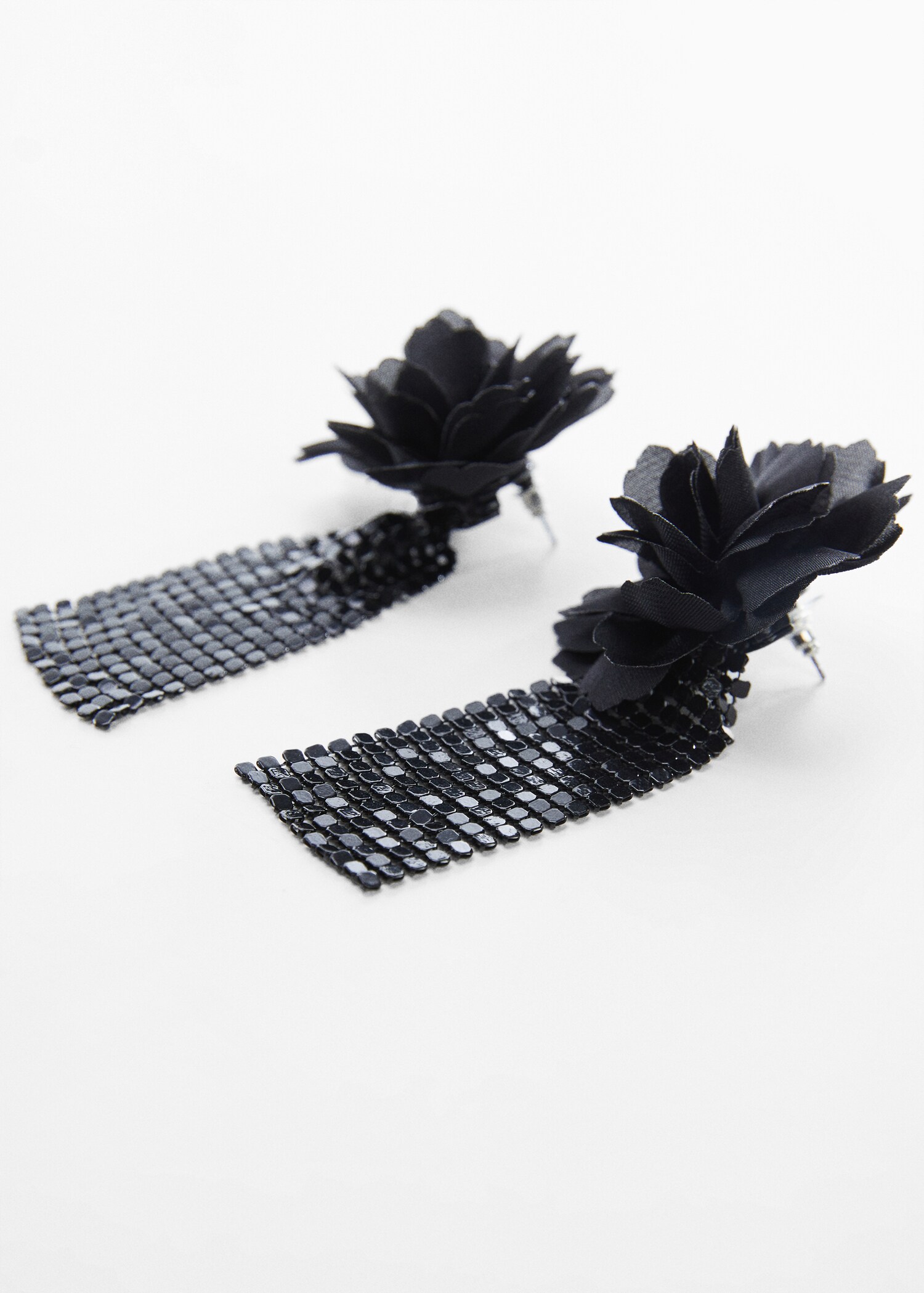 Mesh flower earrings - Medium plane