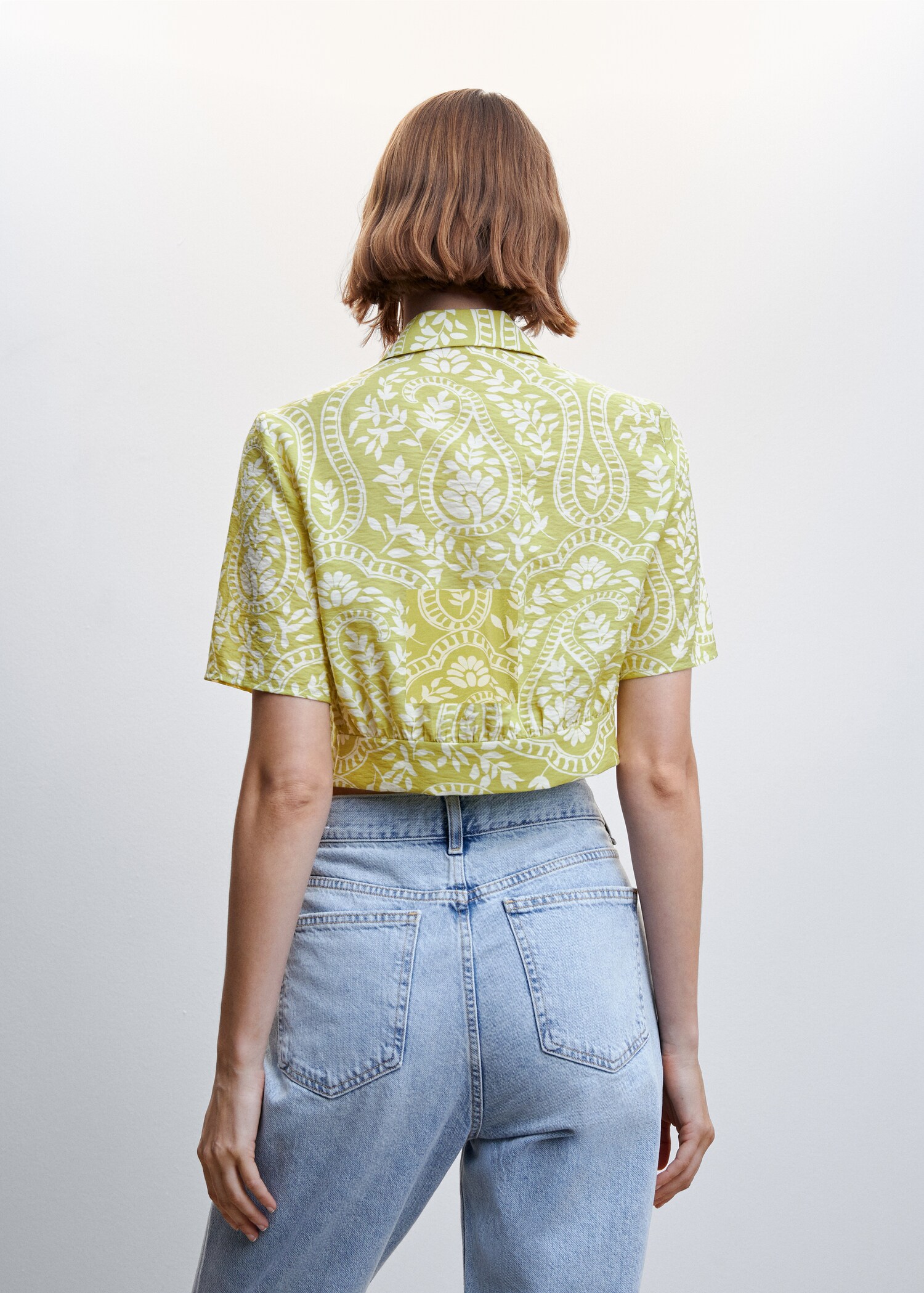 Knot printed shirt - Reverse of the article