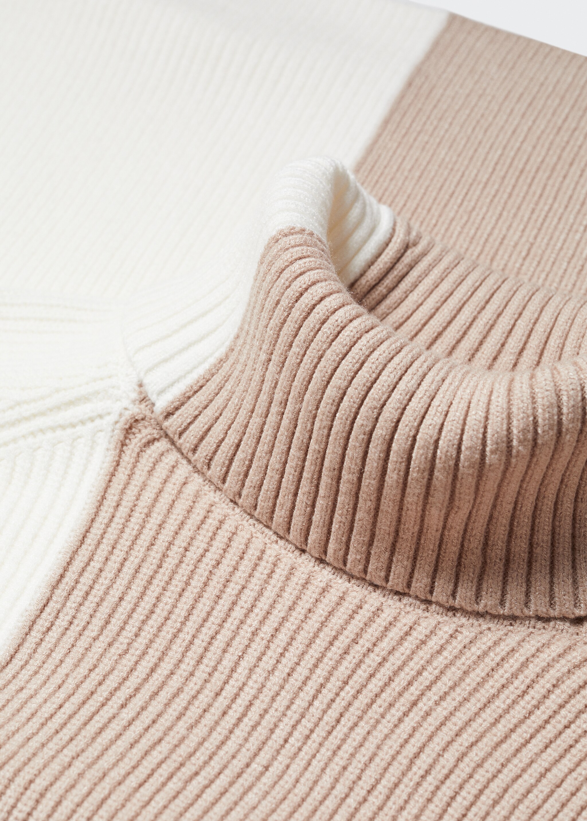 Two-tone turtleneck sweater - Details of the article 8