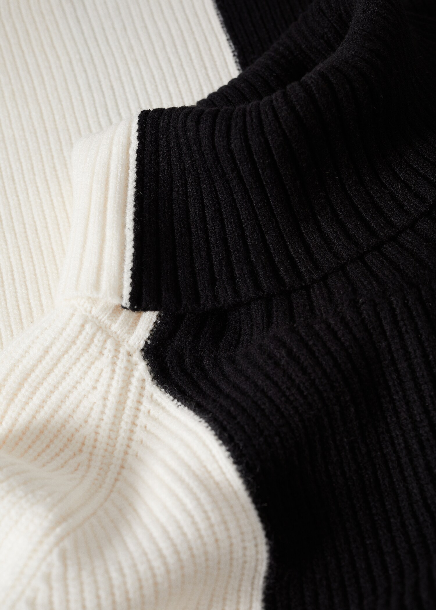 Two-tone turtleneck sweater - Details of the article 8