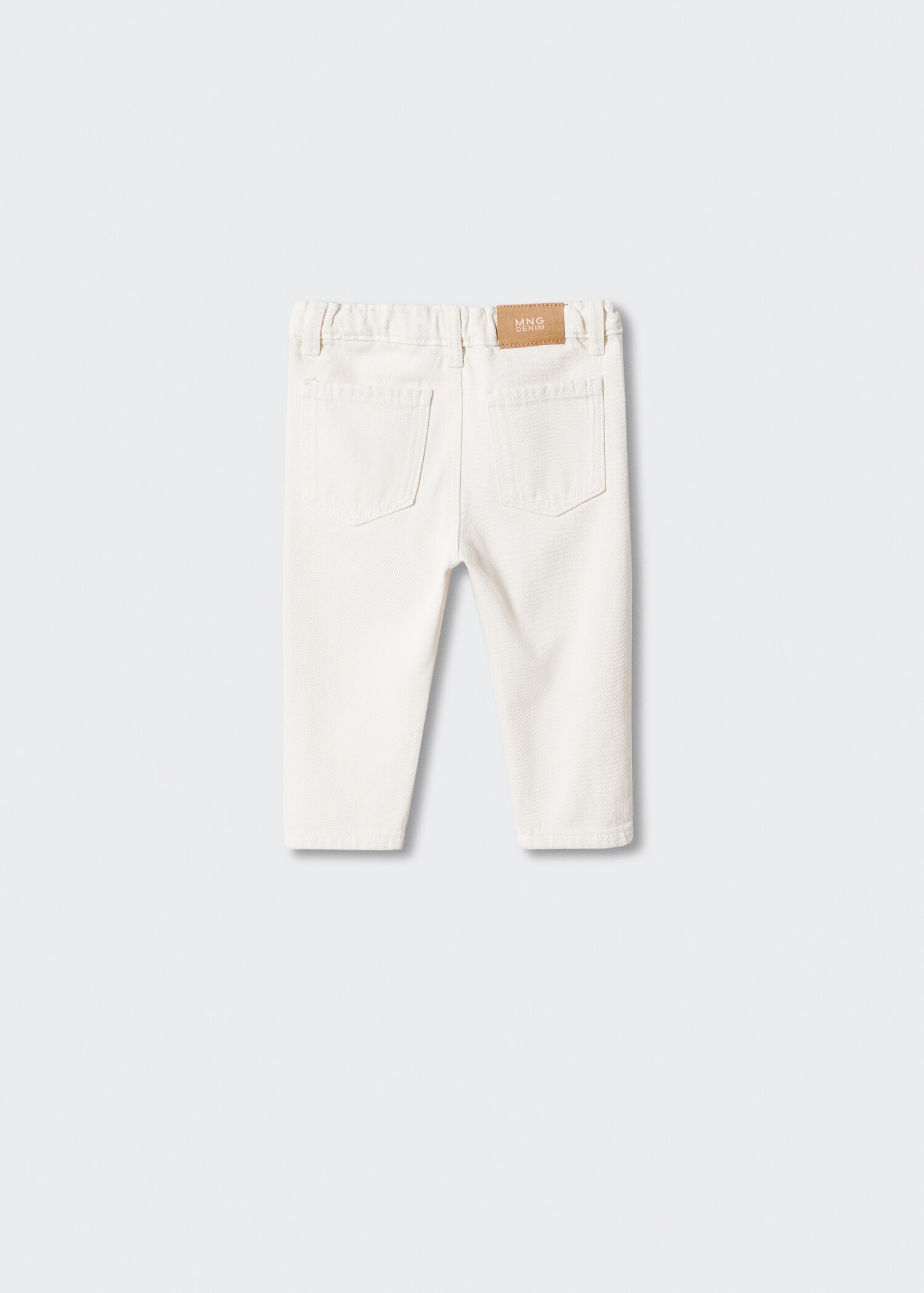 Drawstring waist jeans - Reverse of the article