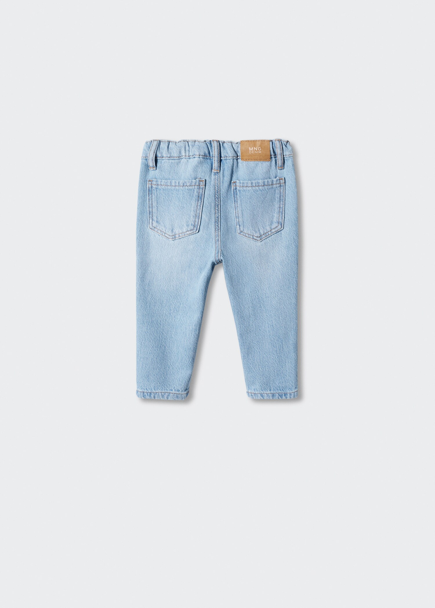Drawstring waist jeans - Reverse of the article