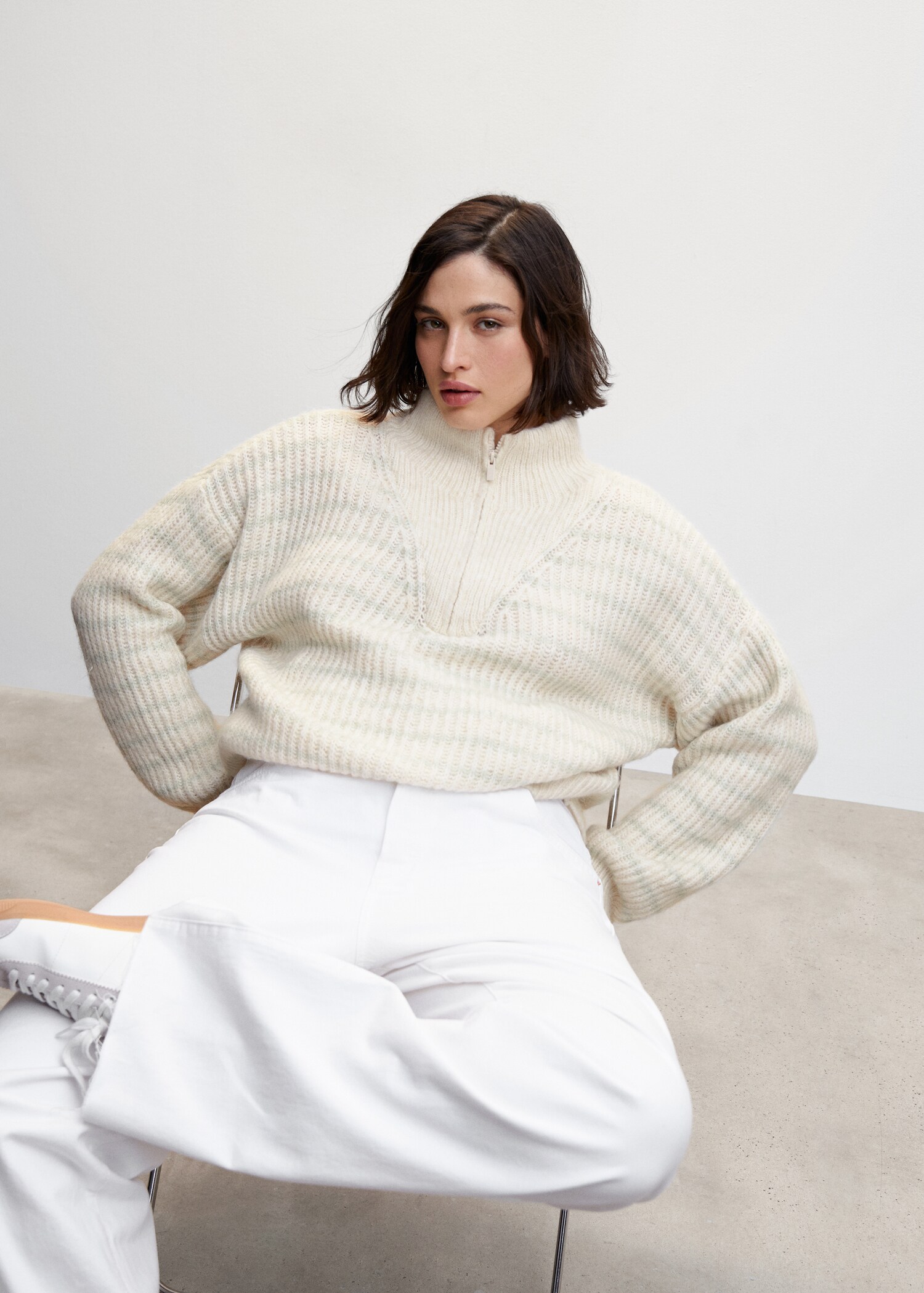 Pull-over zippé rayures - Détail de l'article 5
