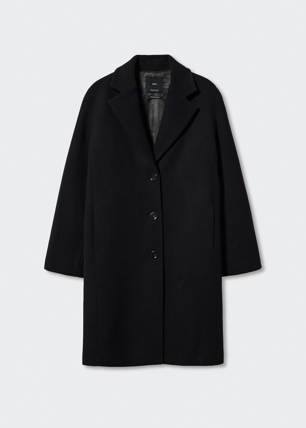 Buttoned wool coat Women MANGO OUTLET USA