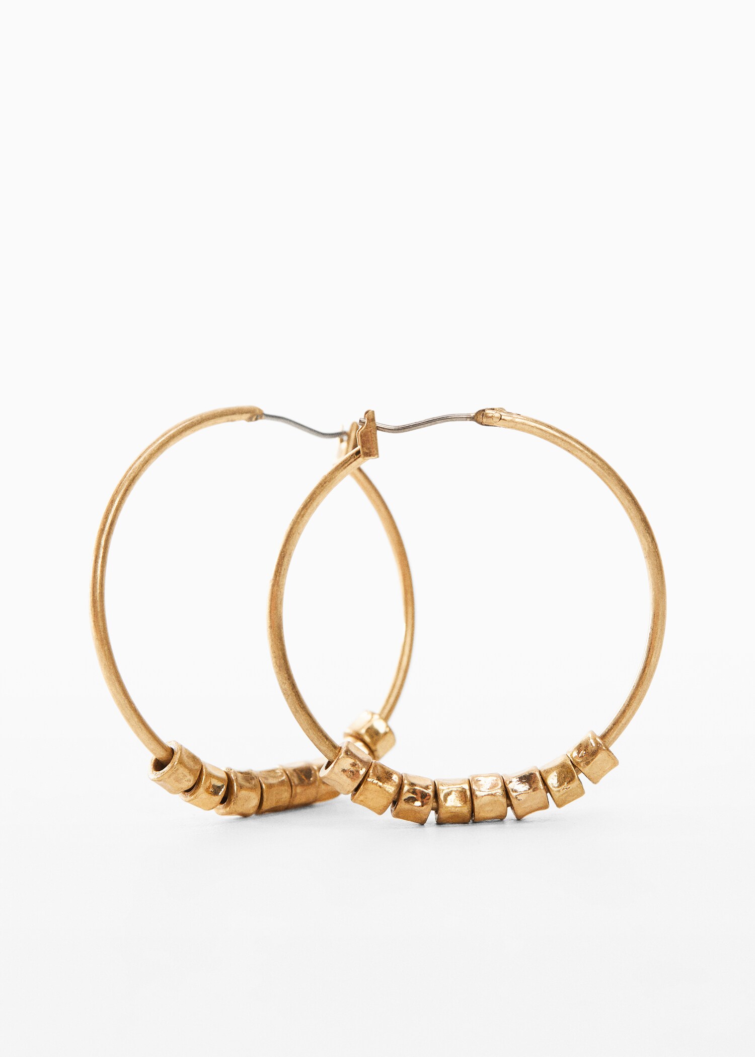 Bead loop earrings - Medium plane