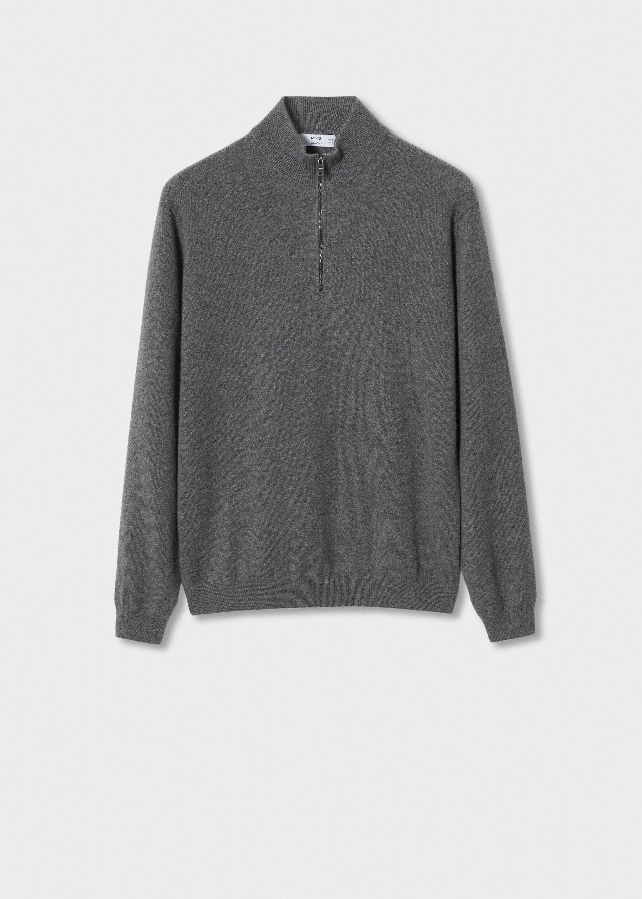 Zip-neck cashmere sweater  - Article without model