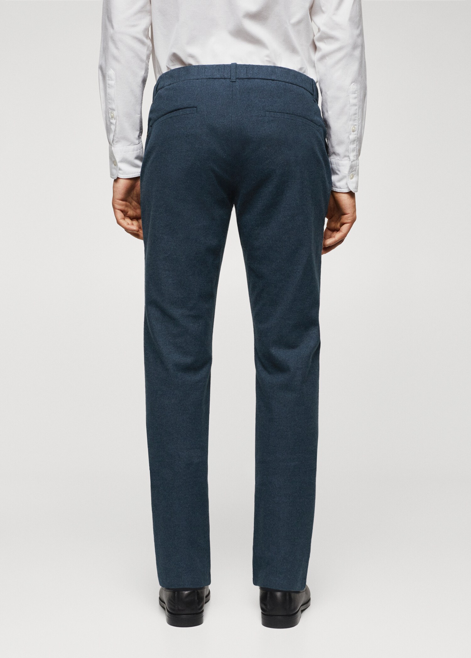 Slim-fit cotton trousers - Reverse of the article