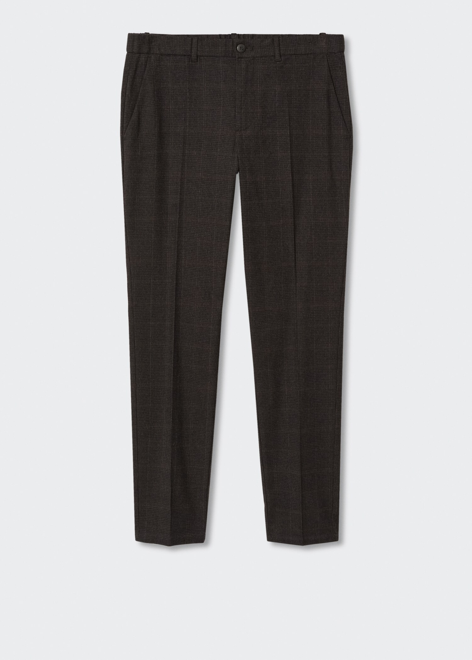 Slim-fit cotton trousers - Article without model