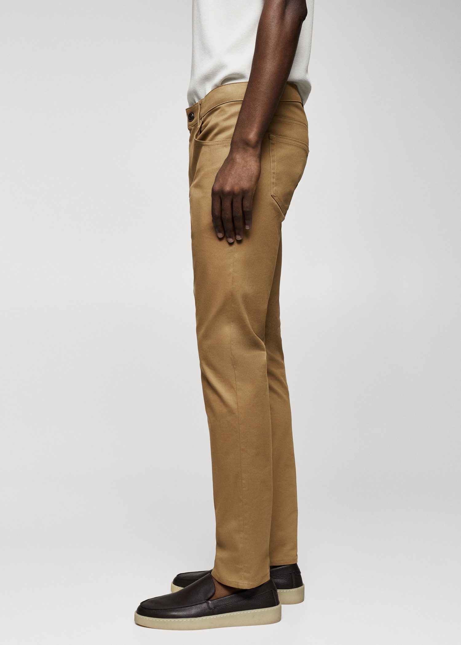 Pantalón tejanero slim fit sarga Hombre MANGO OUTLET Andorra