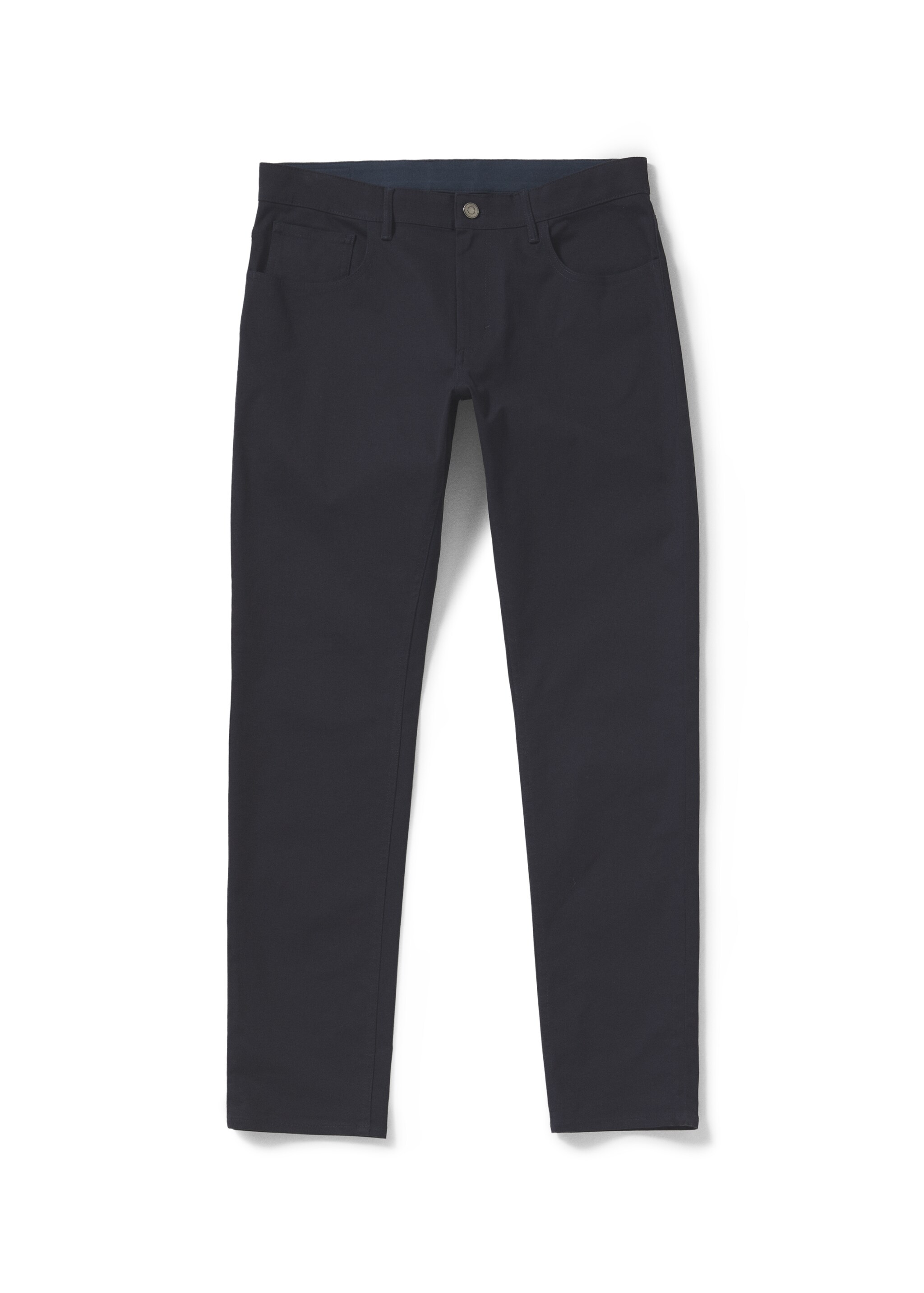 Slim fit denim-effect serge trousers - Details of the article 9