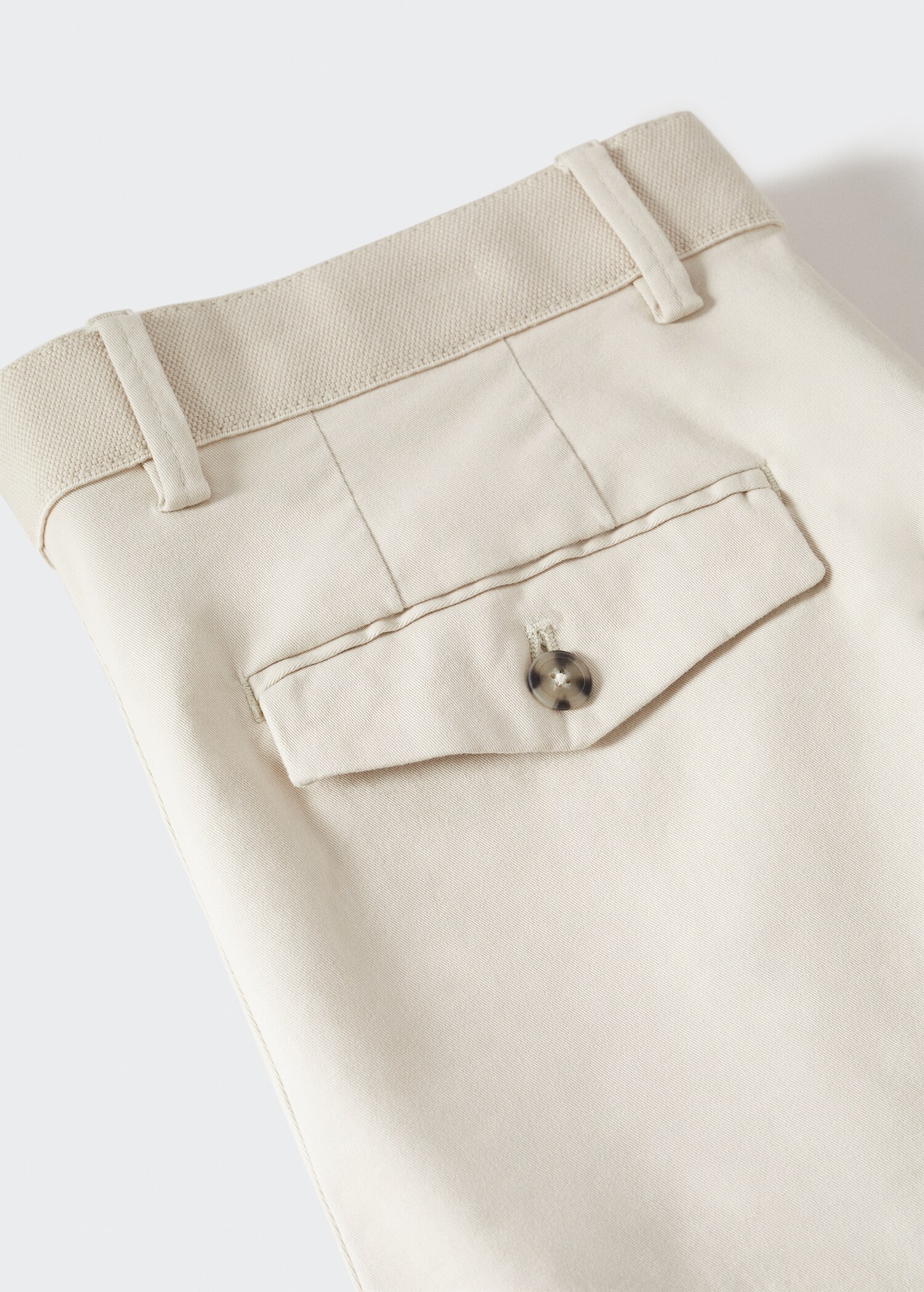 Cotton tapered crop trousers - Details of the article 8