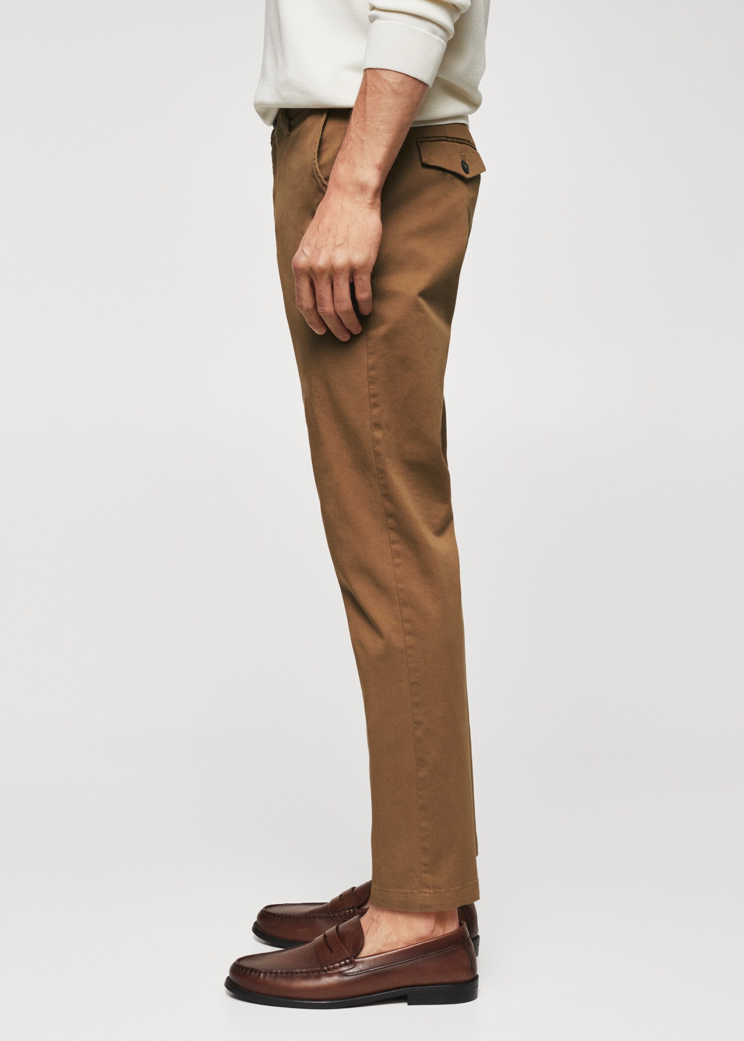 Tapered Crop-Baumwollhose - Detail des Artikels 4