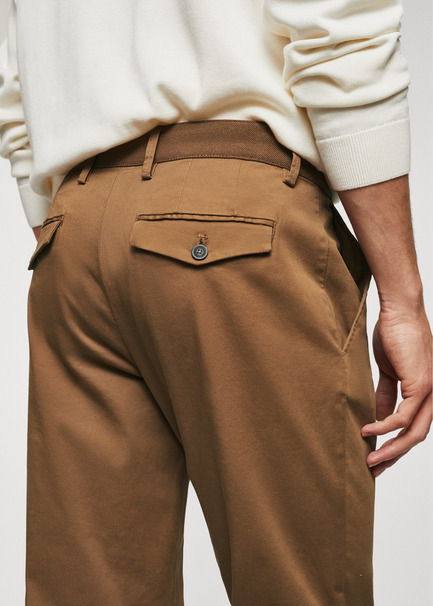 Tapered Crop-Baumwollhose - Detail des Artikels 6