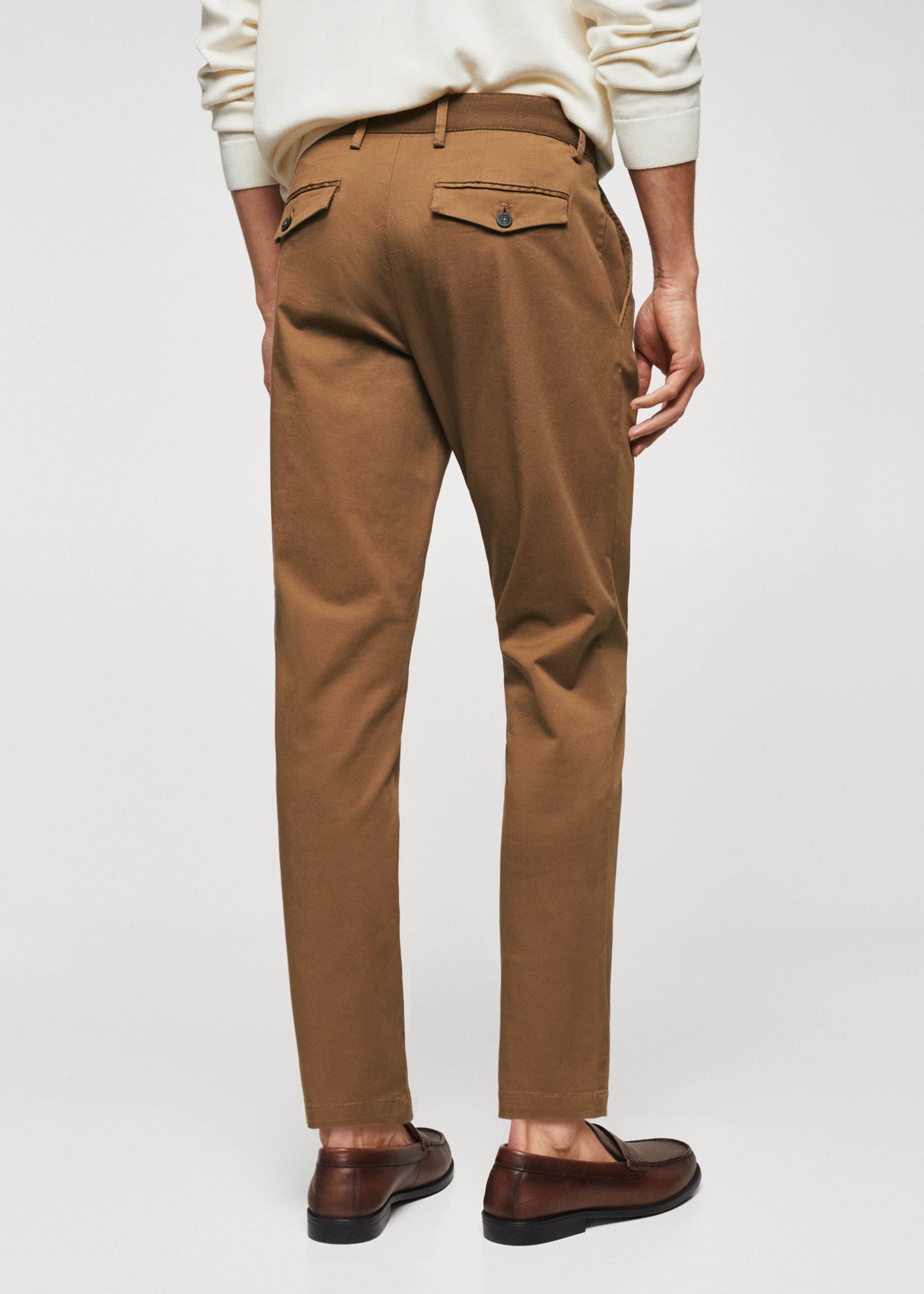Cotton tapered crop pants - Reverse of the article