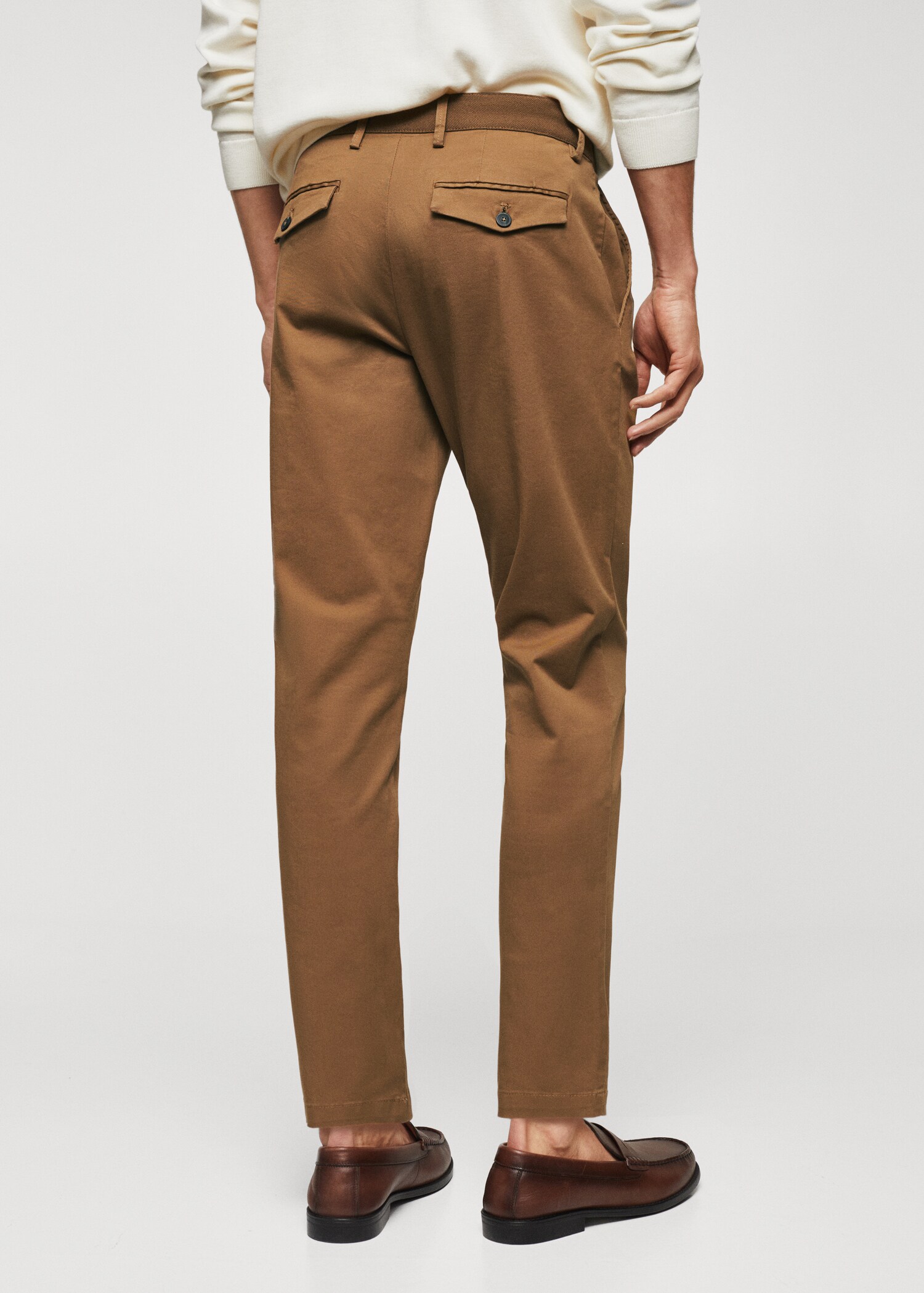 Tapered Crop-Baumwollhose - Rückseite des Artikels