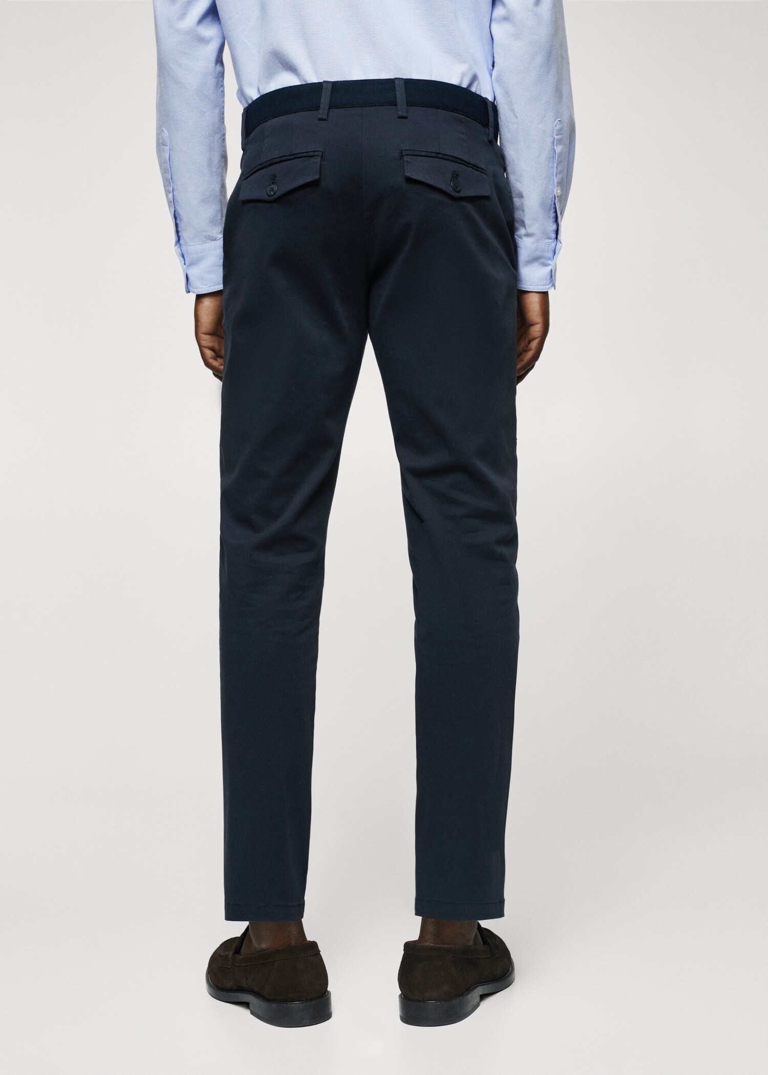 Cotton tapered crop trousers - Reverse of the article