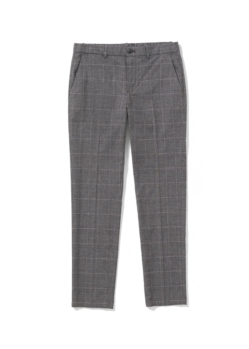 LIDNM MELANGE CHECK STRAIGHT SLACKS サイズS