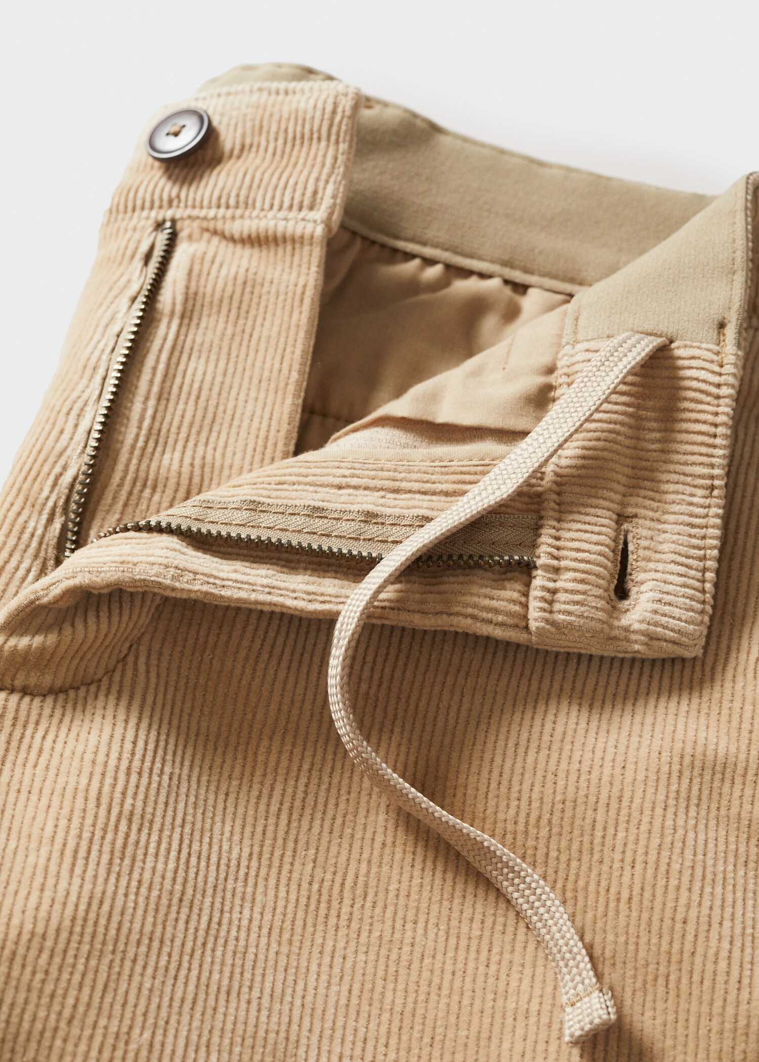 Tapered cropped corduroy pants - Details of the article 8