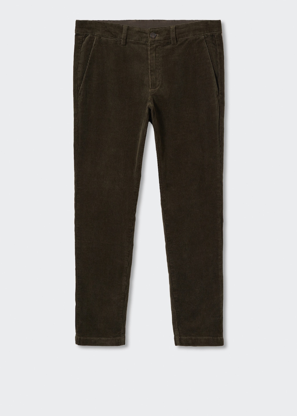 Tapered cropped corduroy trousers Men MANGO OUTLET United Kingdom
