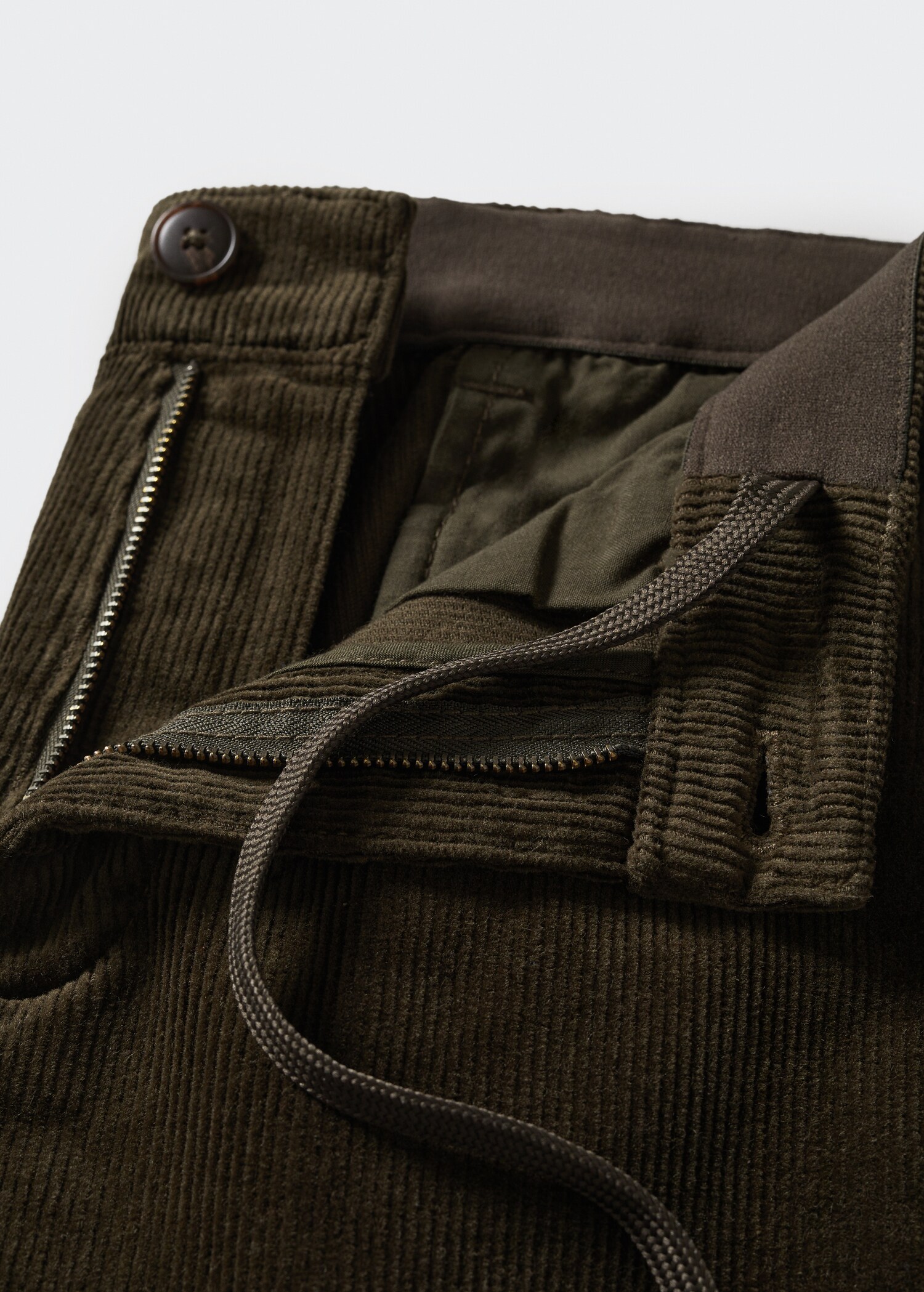 Tapered cropped corduroy pants - Details of the article 8