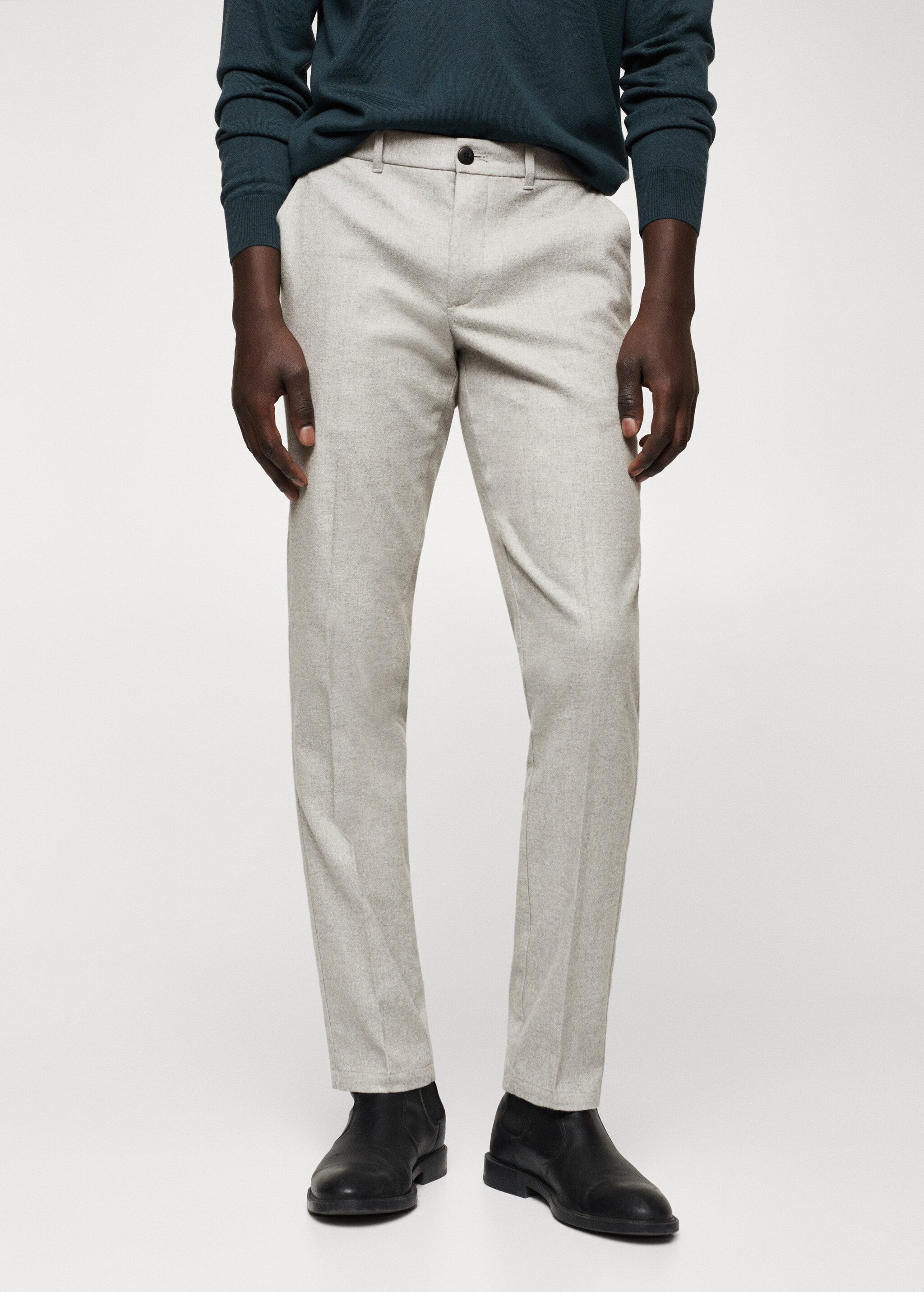 Pantalón slim fit algodón - Plano medio