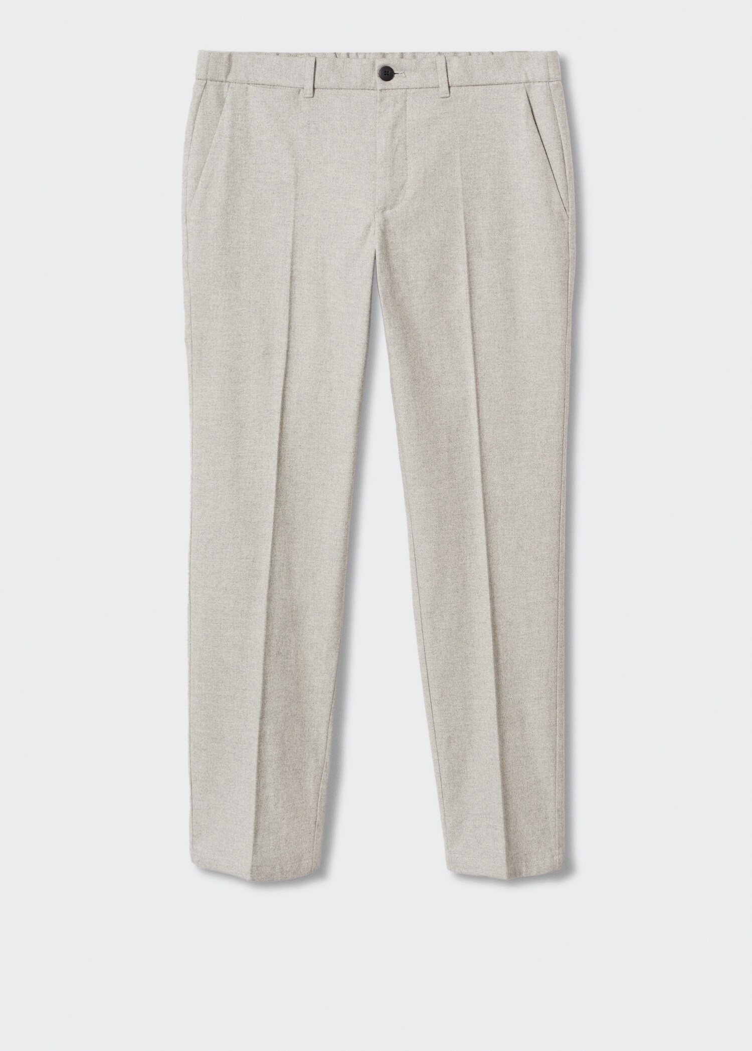 Slim-fit cotton trousers - Article without model