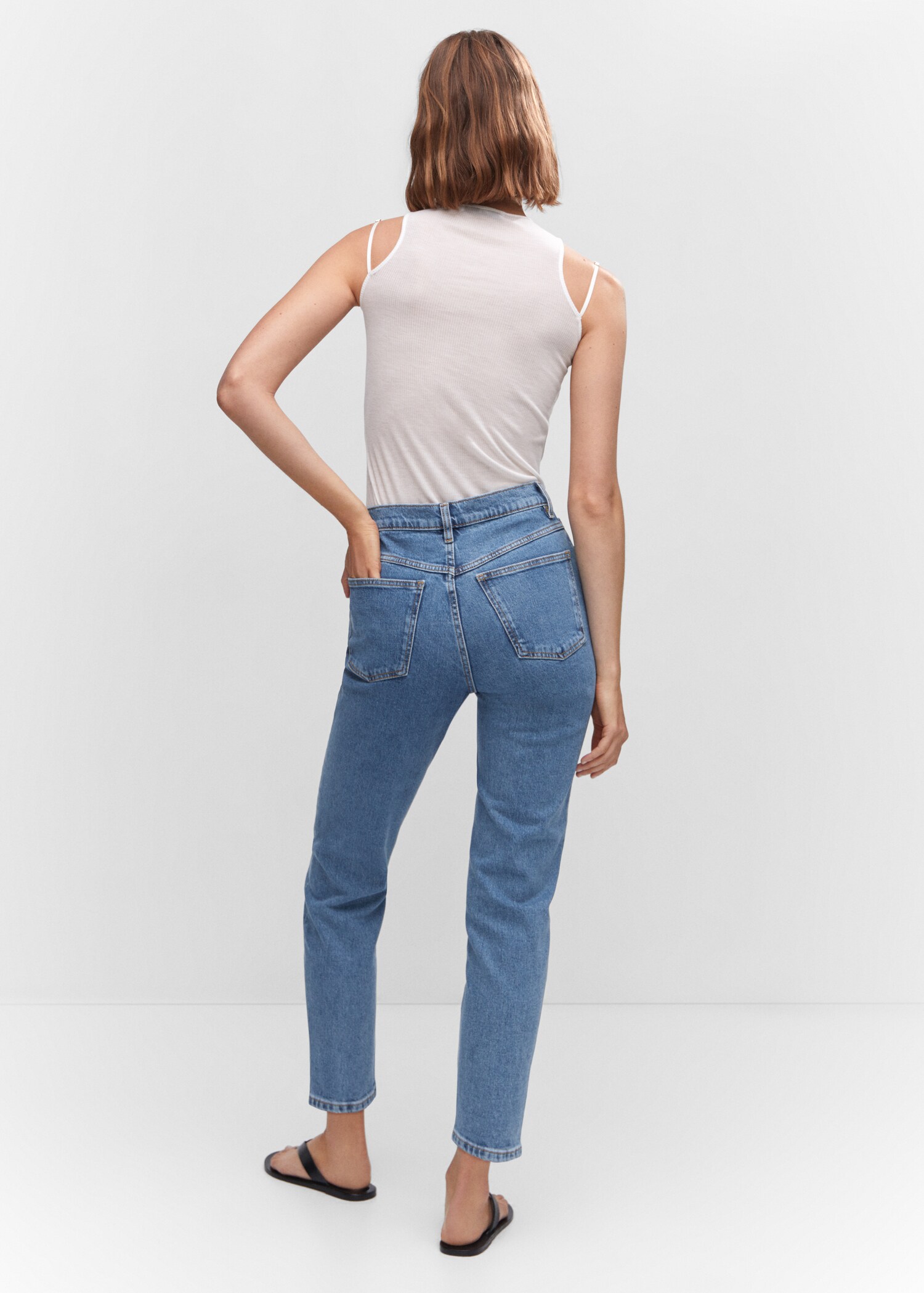 Mom comfort high-rise jeans - Reverse of the article