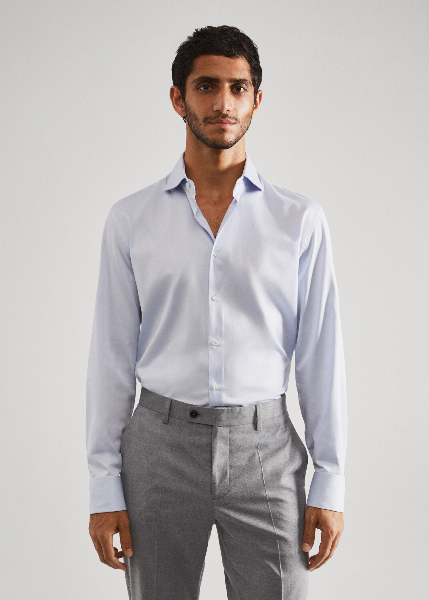 Slim-fit suit shirt cufflinks - Medium plane