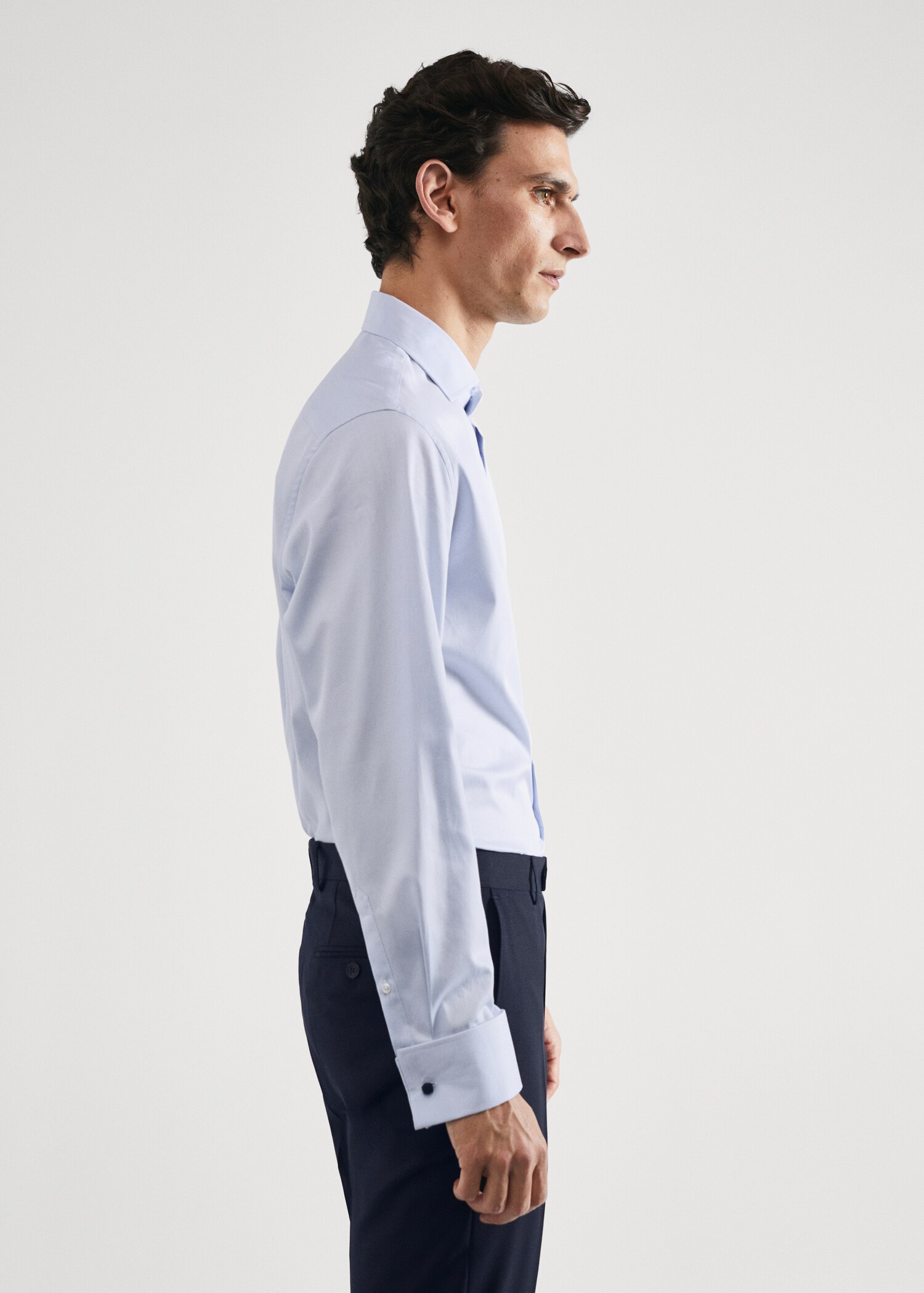 Slim-fit suit shirt cufflinks - Details of the article 2
