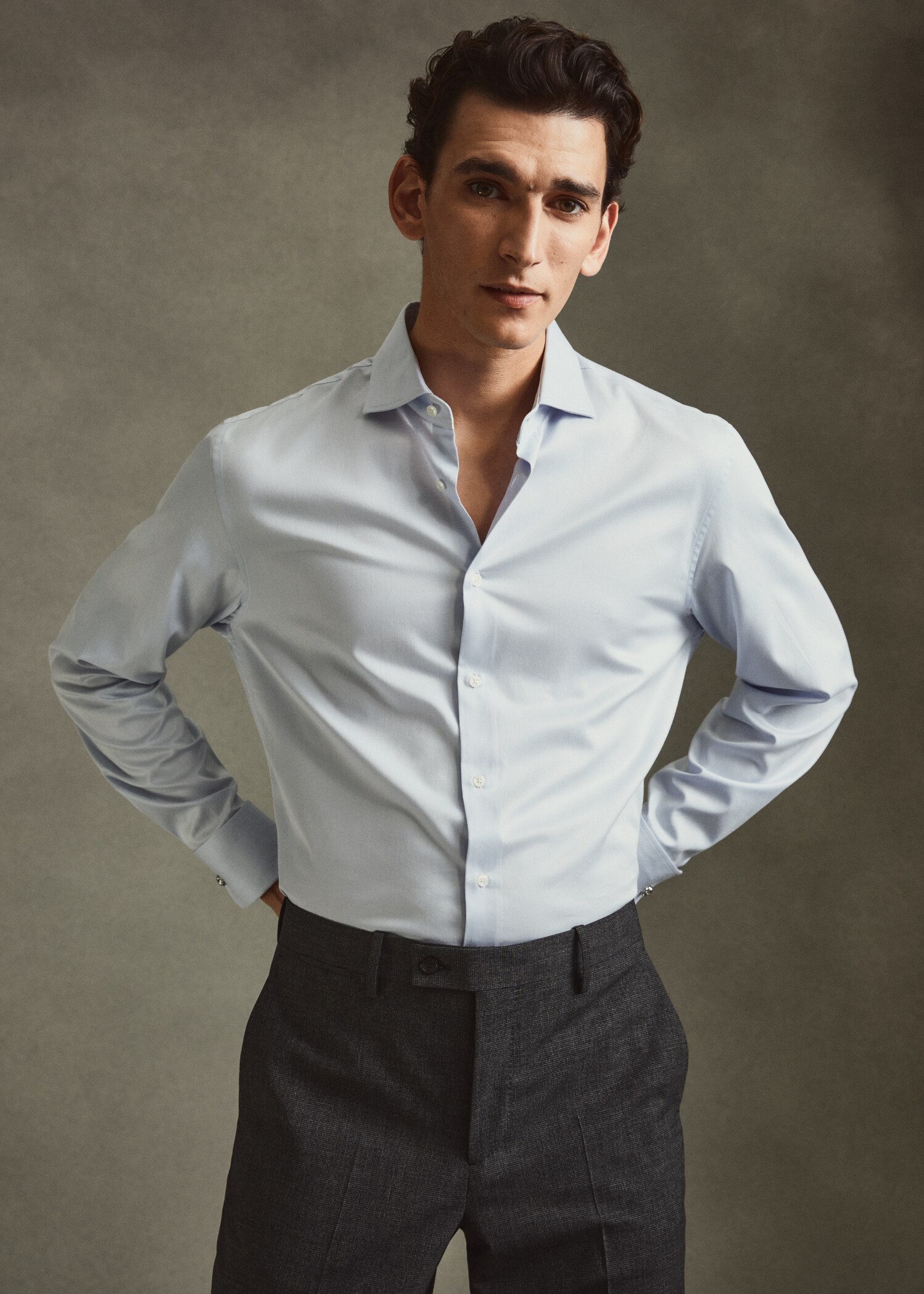 Slim-fit suit shirt cufflinks - Details of the article 5