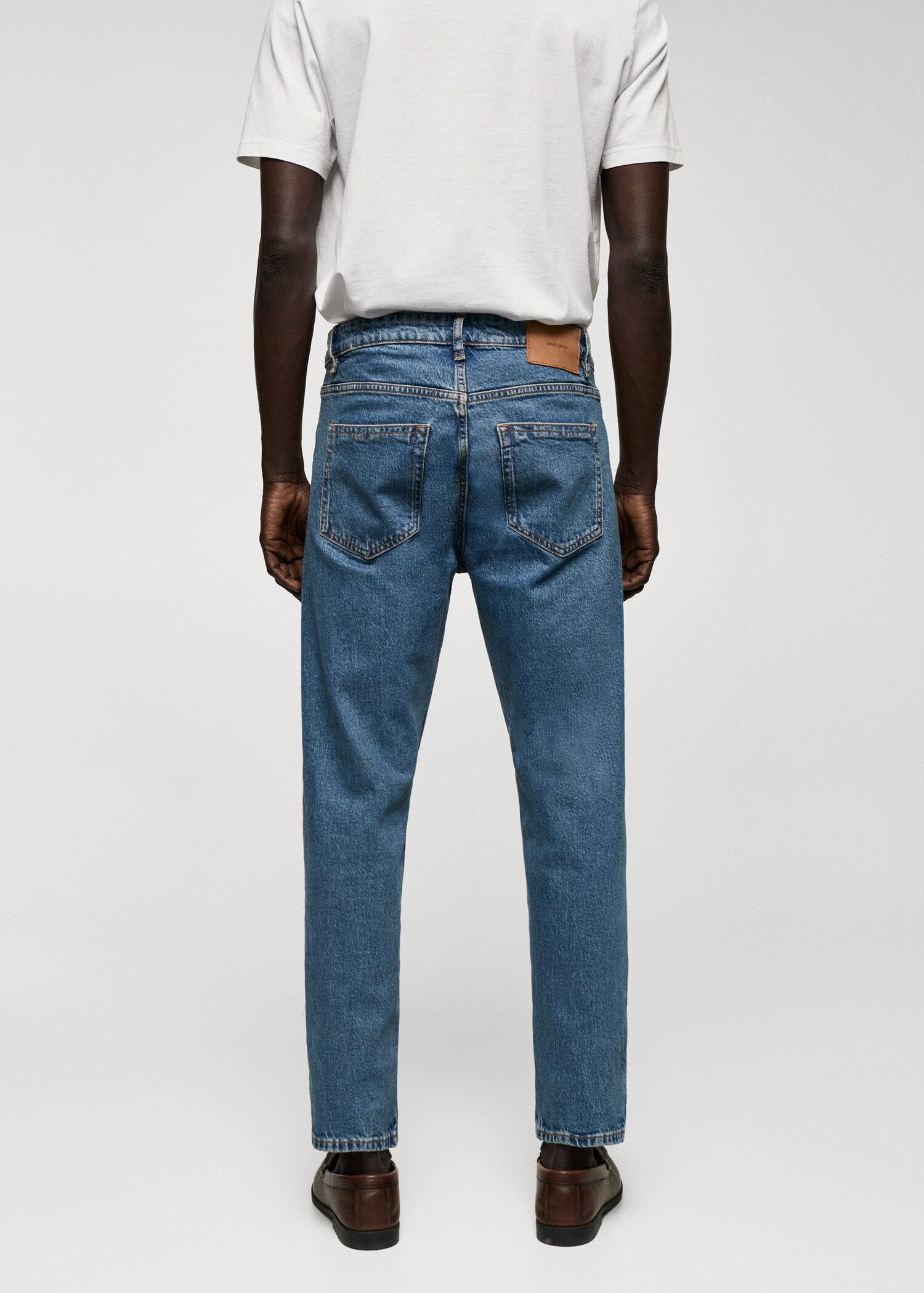 Jeans Ben tapered cropped - Baksiden av artikkelen