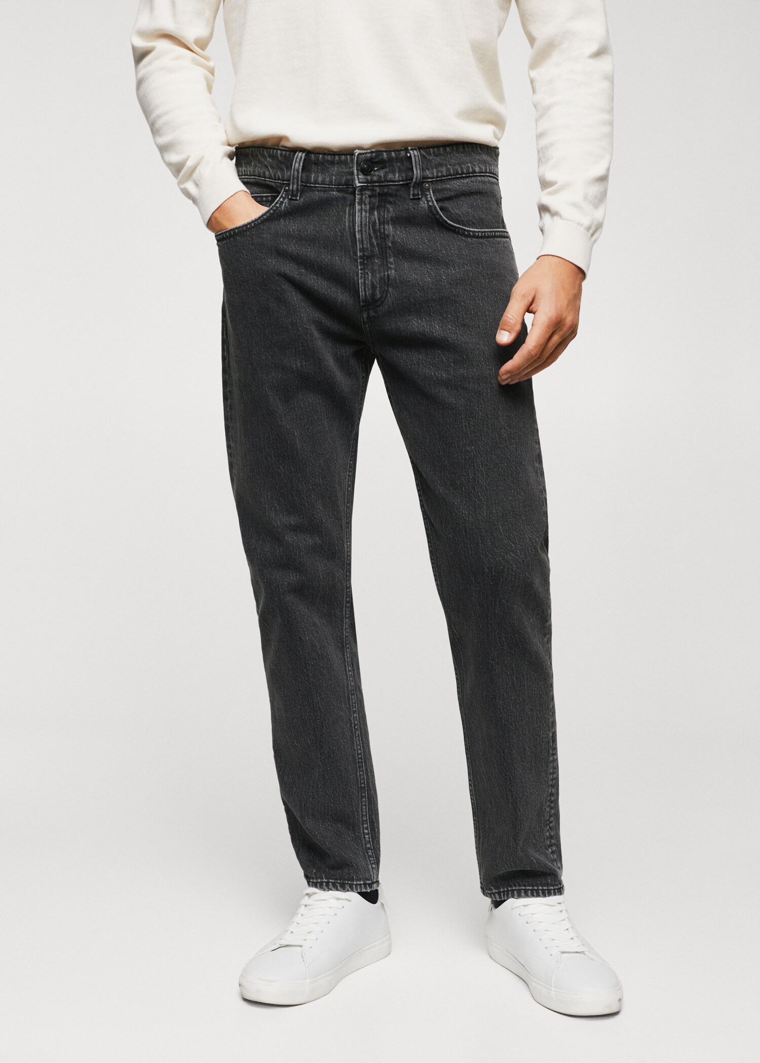 Ben tapered cropped jeans - Medium plane