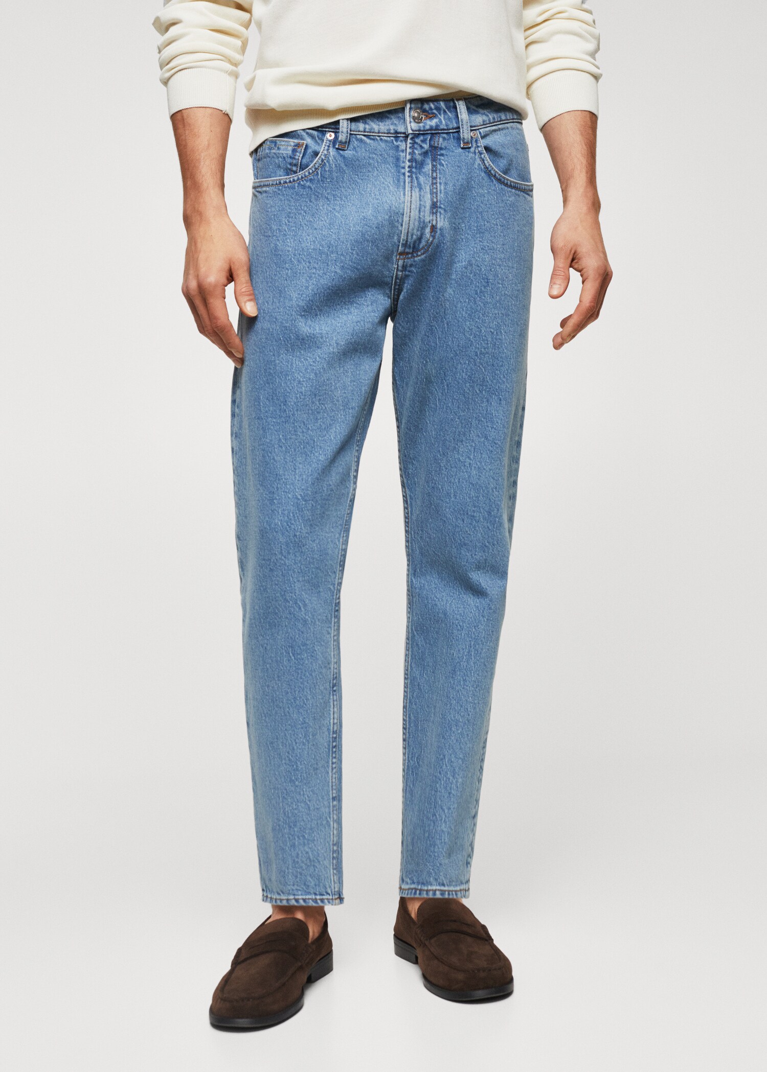 Tapered Jeans Ben in Cropped-Länge - Mittlere Ansicht