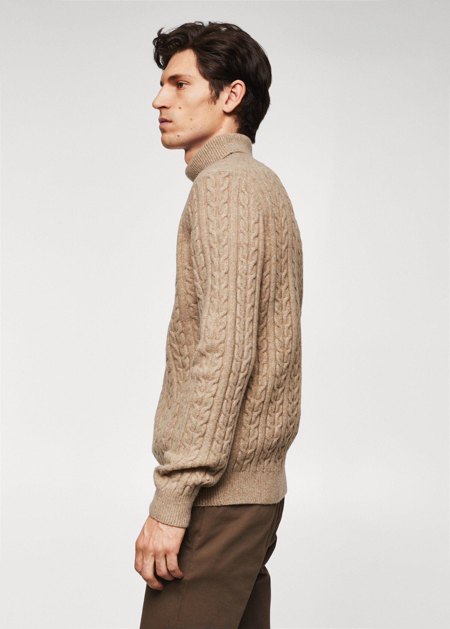Rollkragenpullover mit Zopfmuster - Detail des Artikels 6