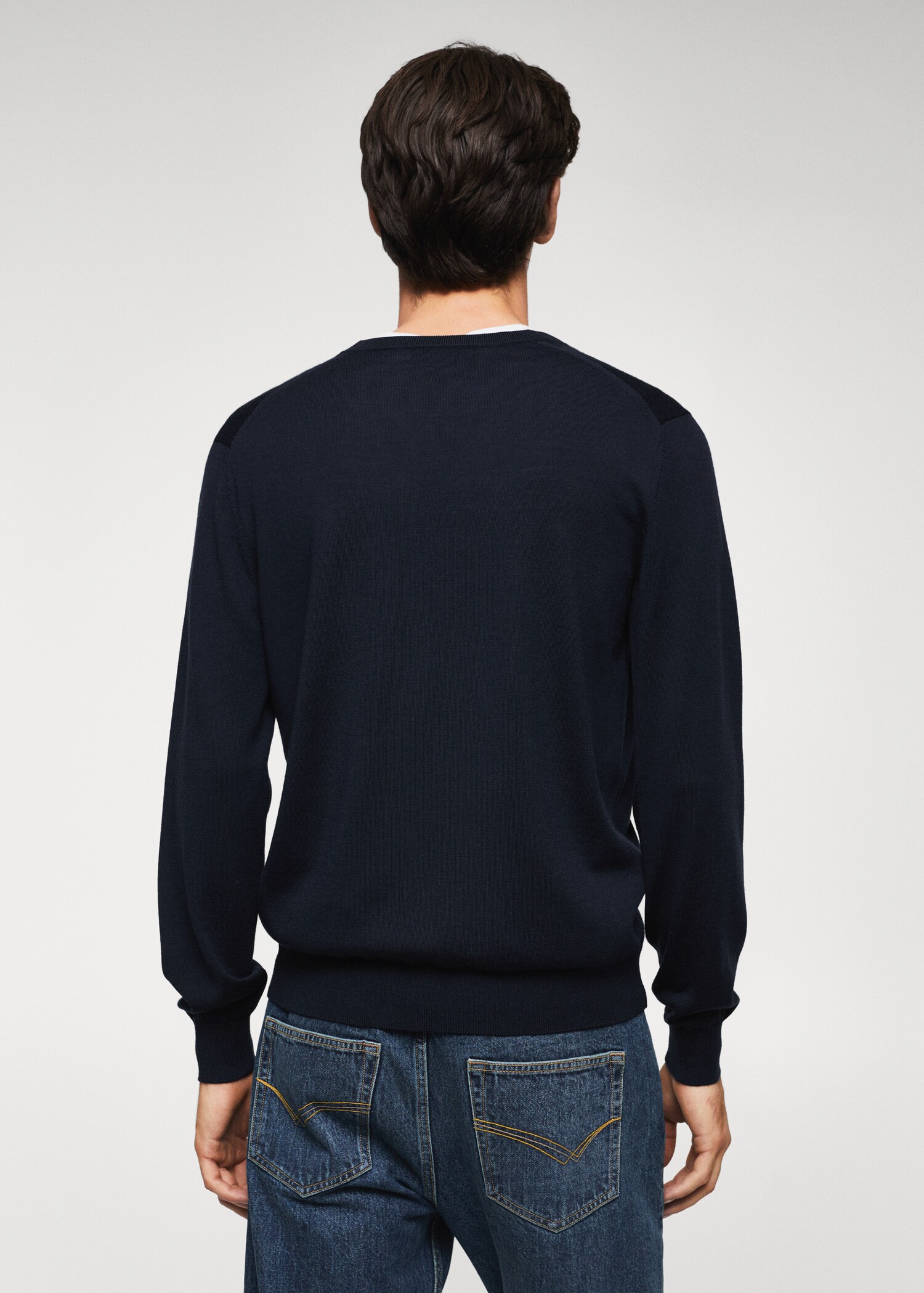 Merino wool washable sweater - Reverse of the article
