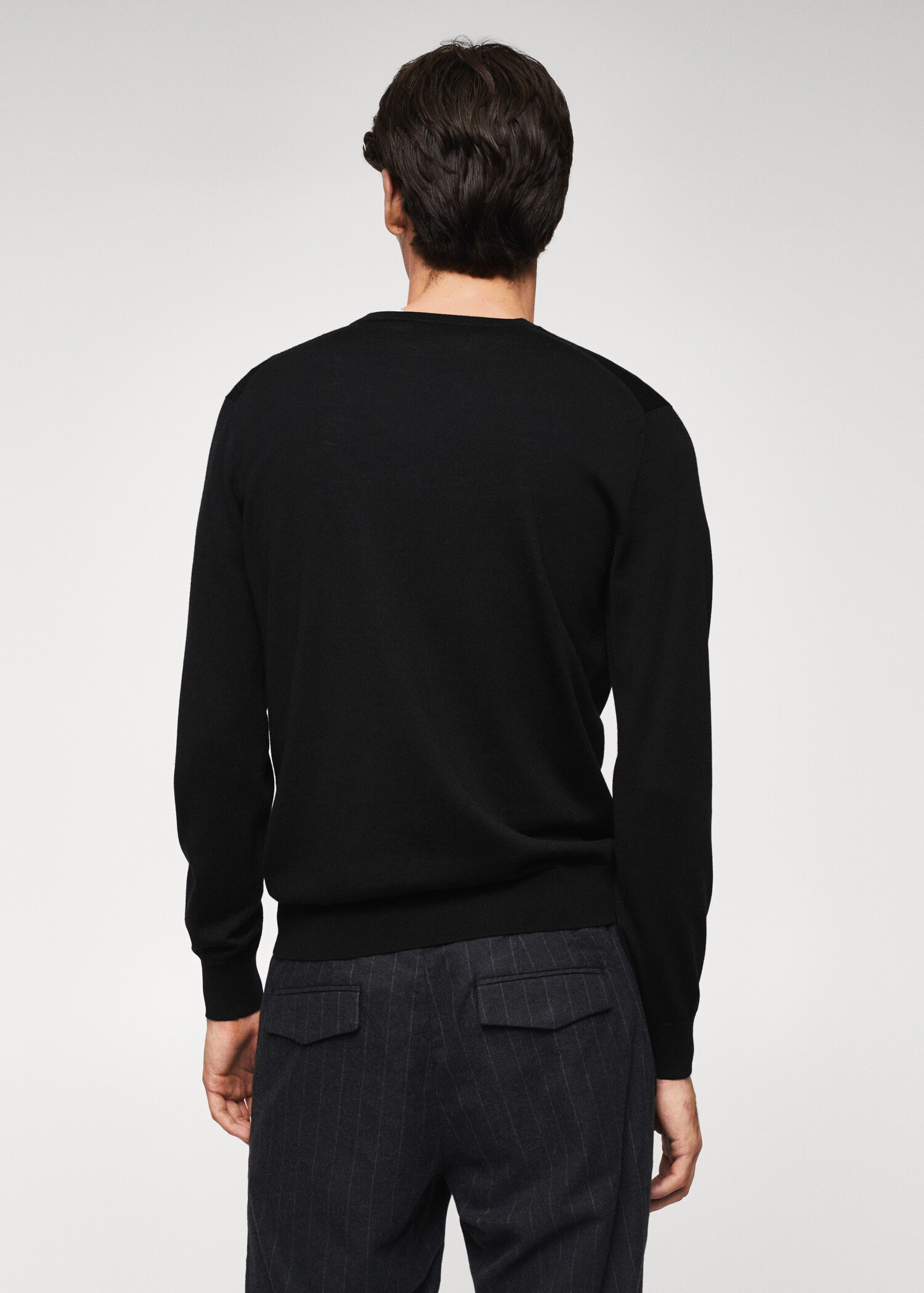 Merino wool washable sweater - Reverse of the article