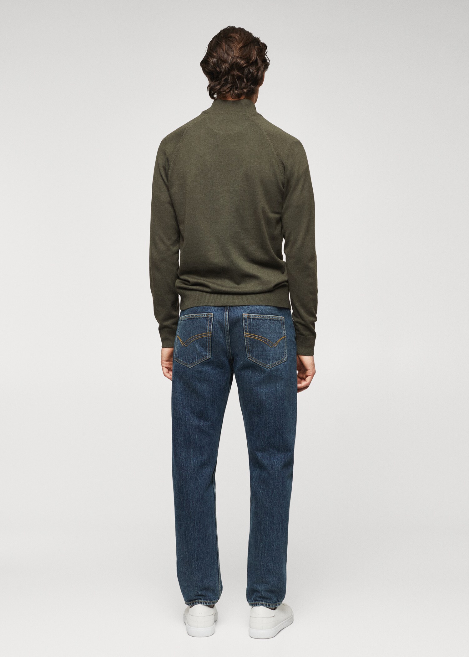 Pullover cotone zip - Retro dell'articolo