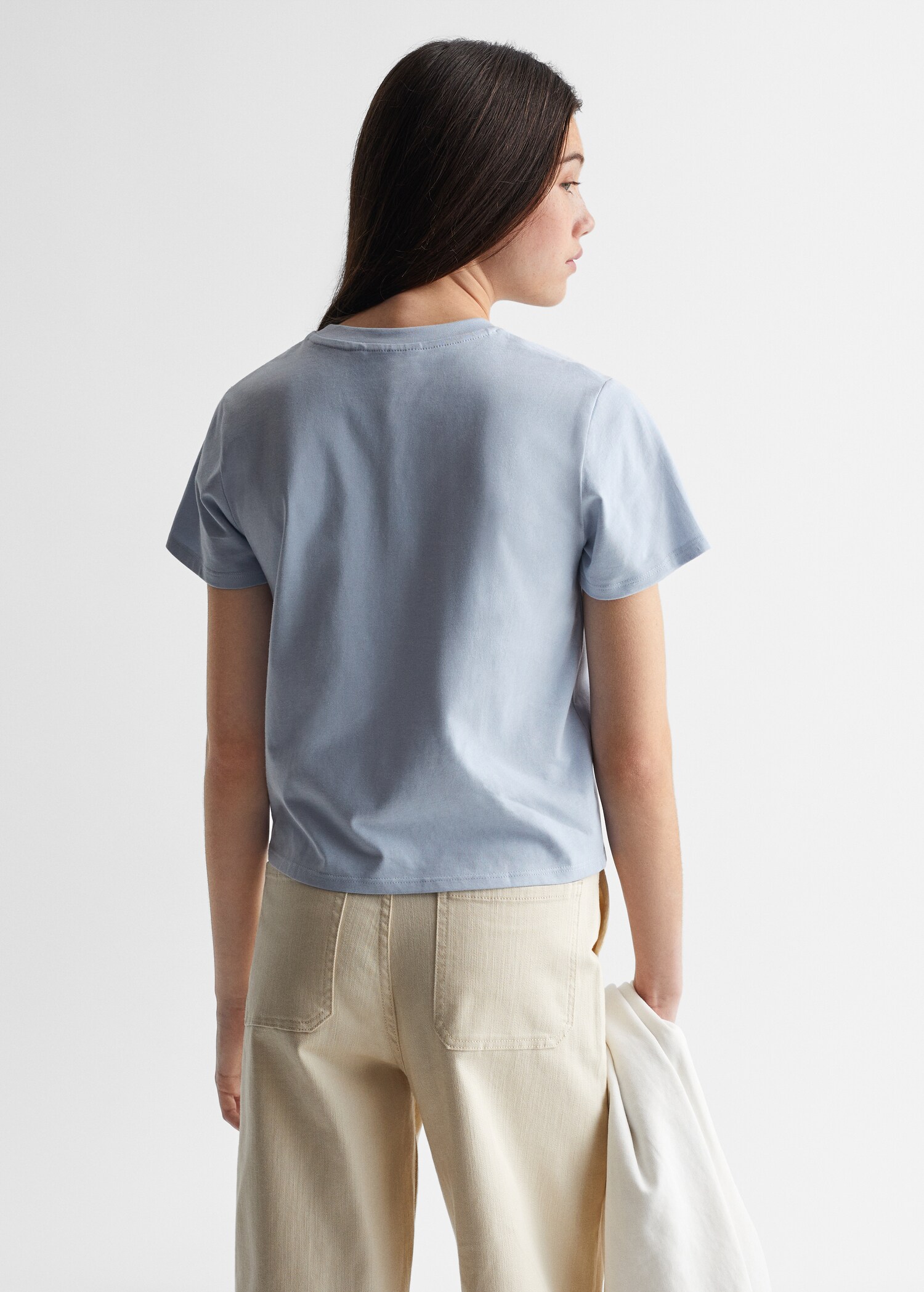 Oversized-T-Shirt mit Schriftzug - Rückseite des Artikels