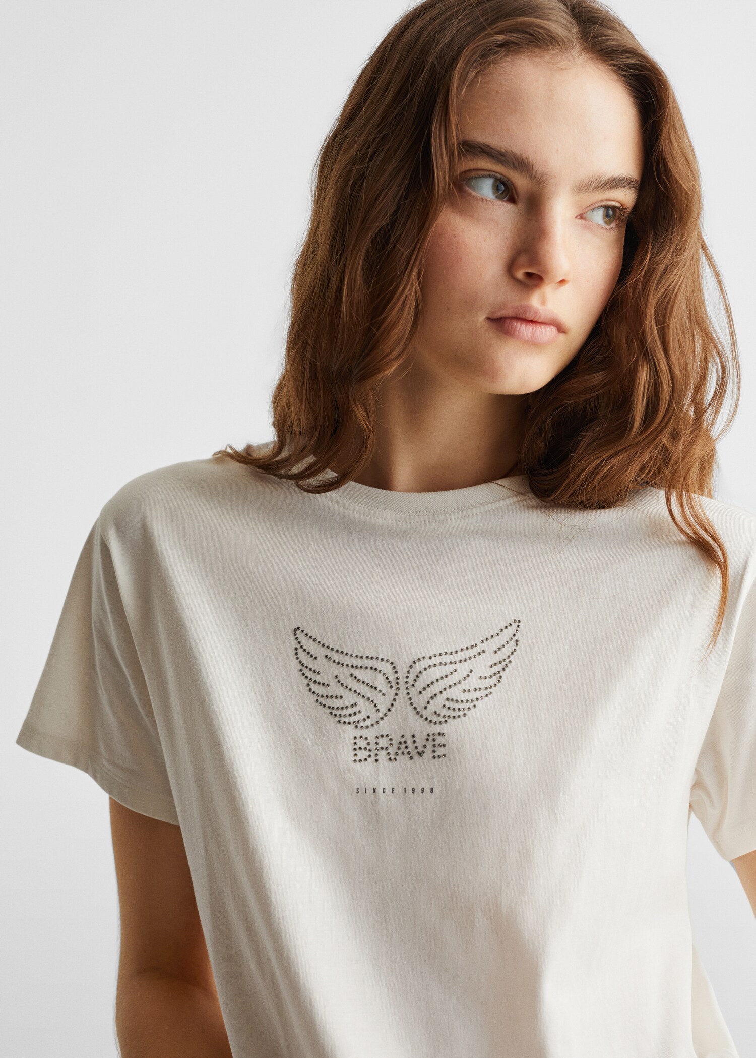 Printed cotton-blend T-shirt - Details of the article 1