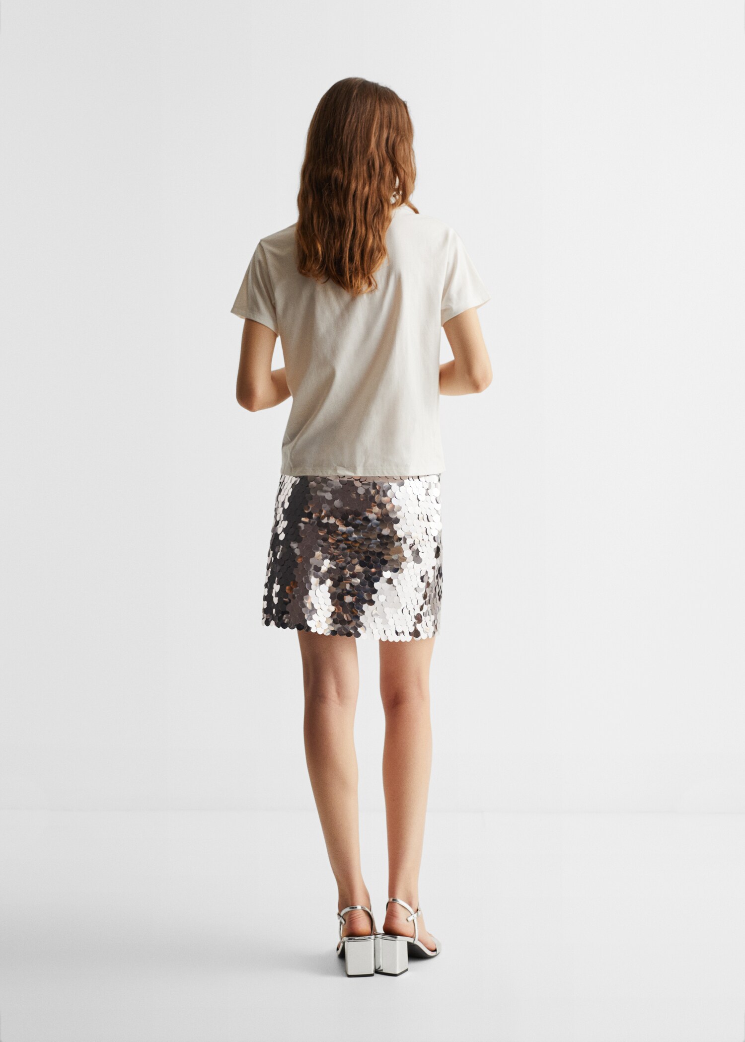Printed cotton-blend T-shirt - Reverse of the article