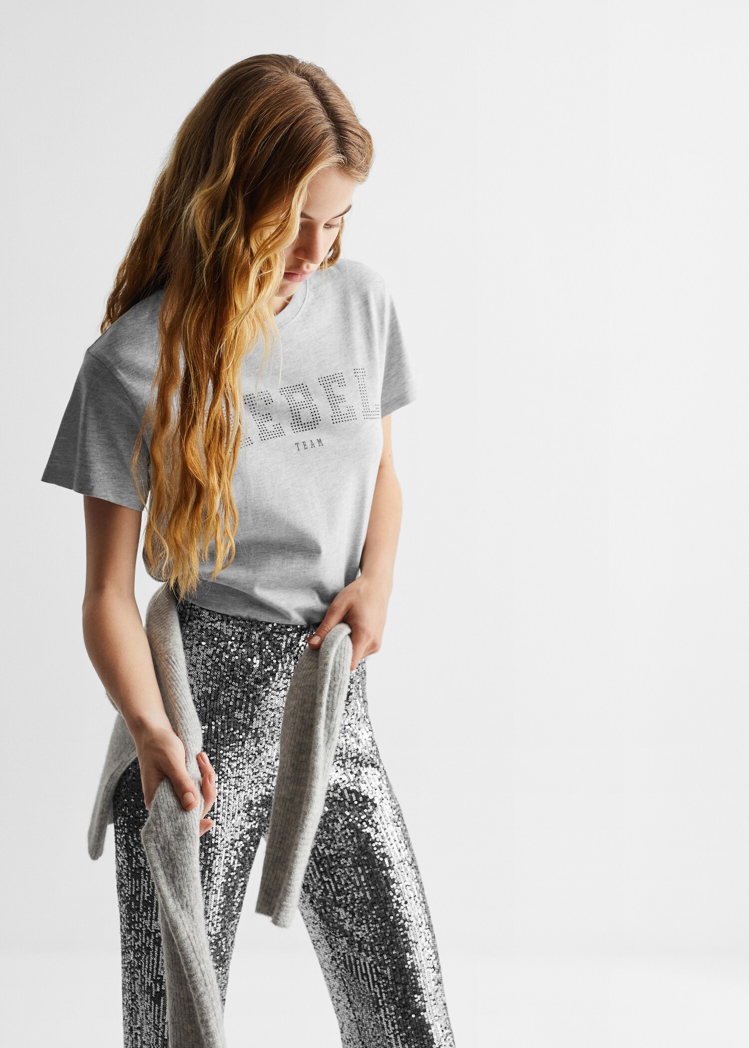 Printed cotton-blend T-shirt - Details of the article 2