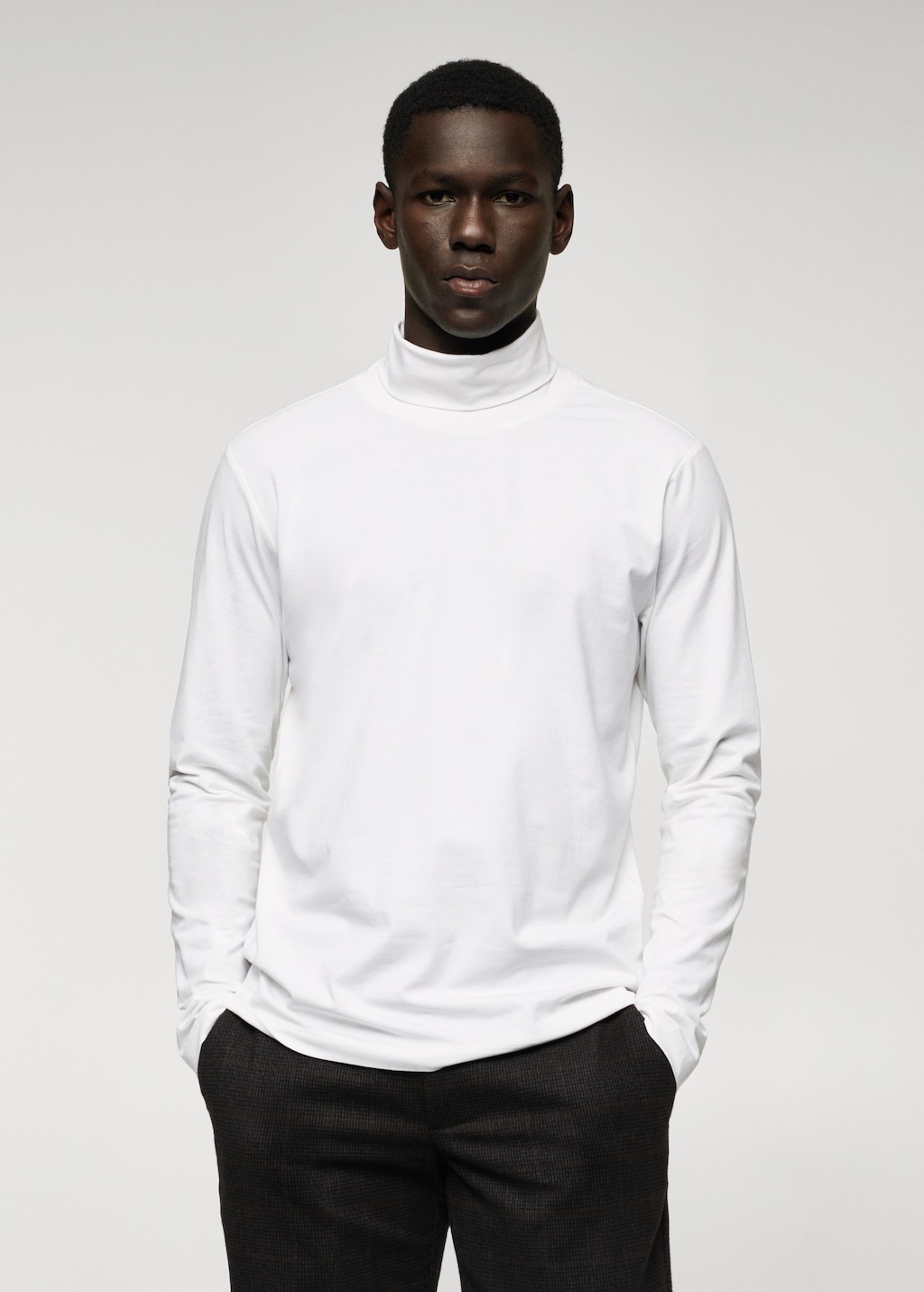 Wit shirt met col hotsell