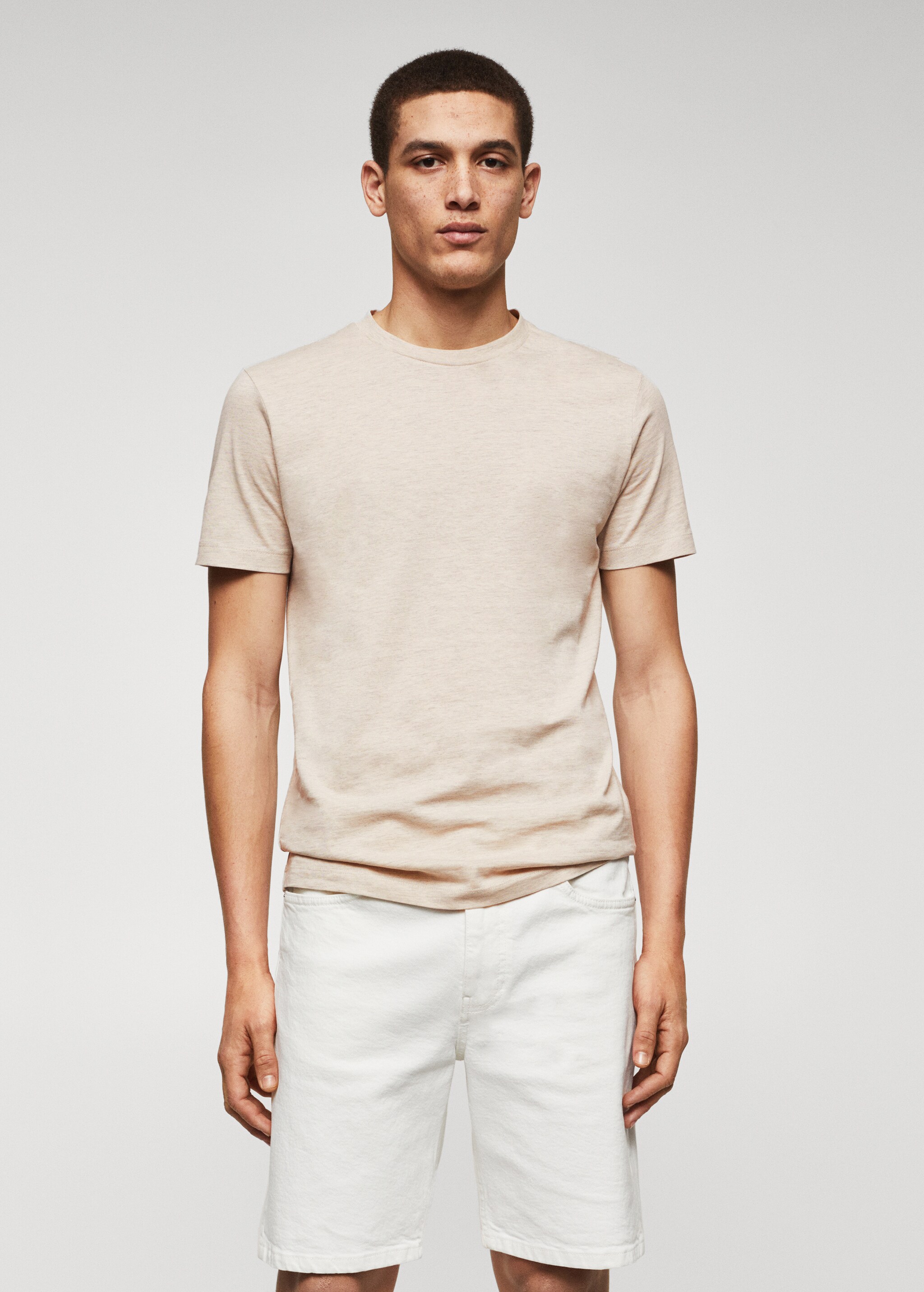 Camiseta básica algodón lightweight - Plano medio
