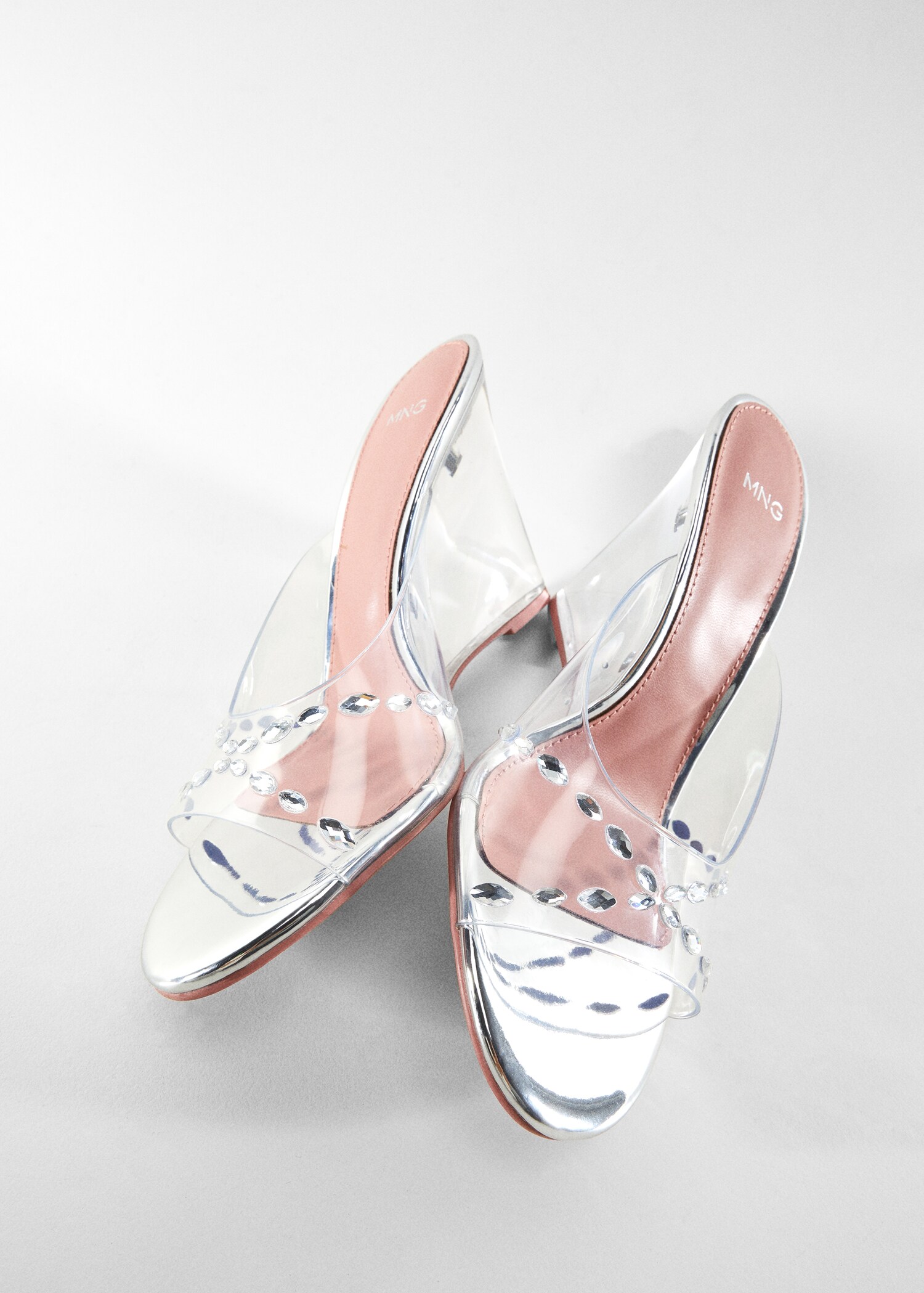 Transparent vinyl wedge sandals - Details of the article 5