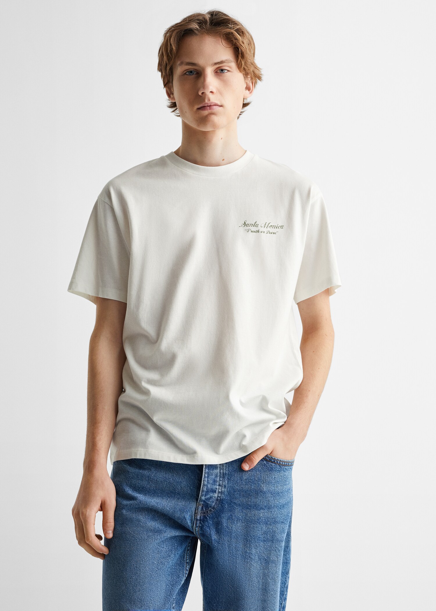 100% cotton T-shirt - Medium plane