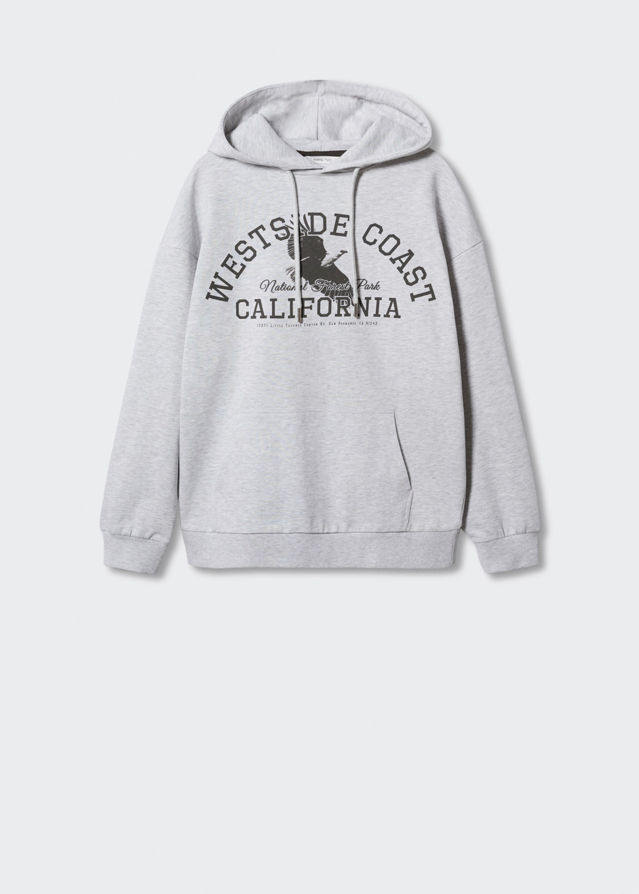 Feliratos gyapjú sweatshirt - Termék modell nélkül