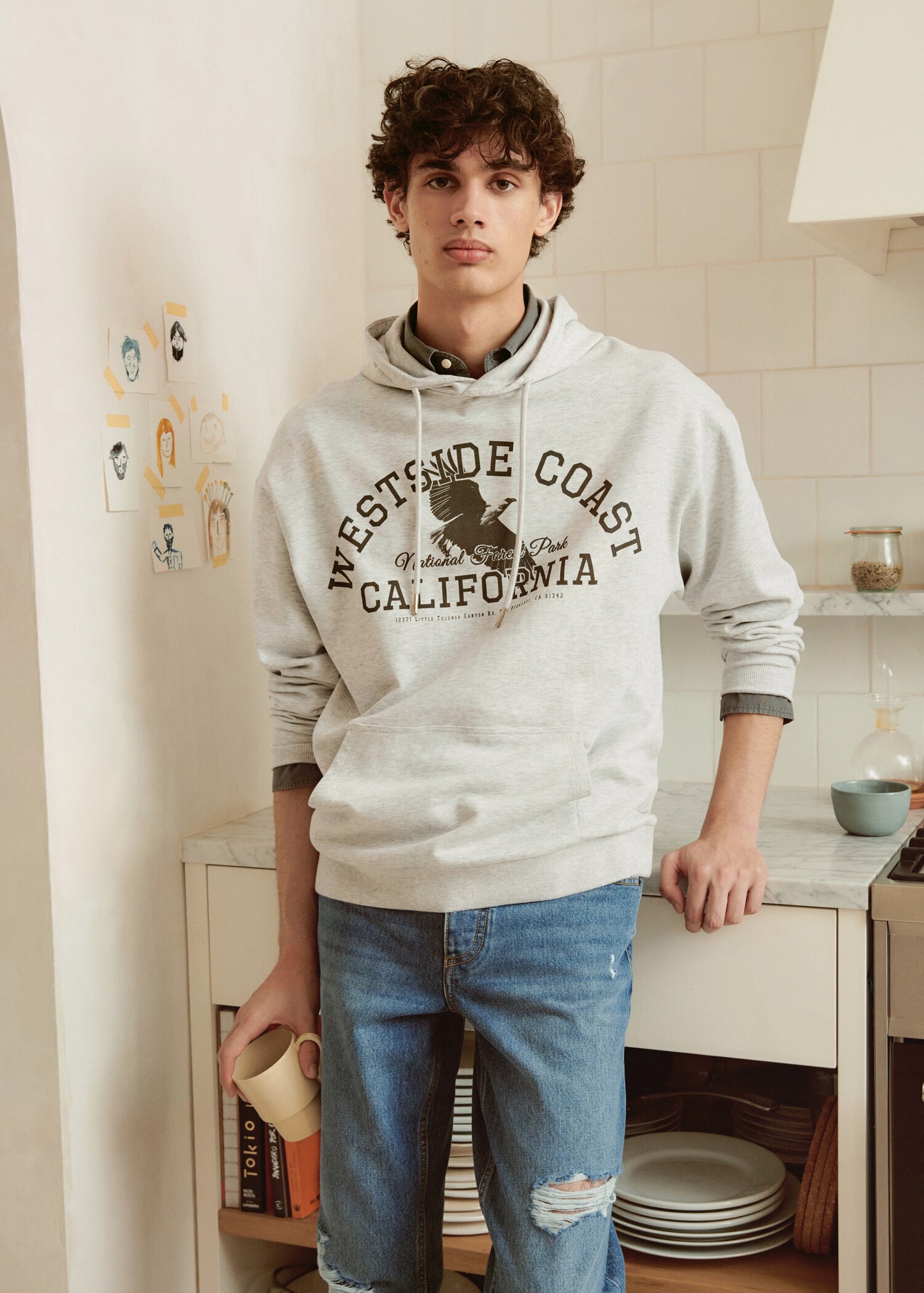 Message cotton sweatshirt - Details of the article 5