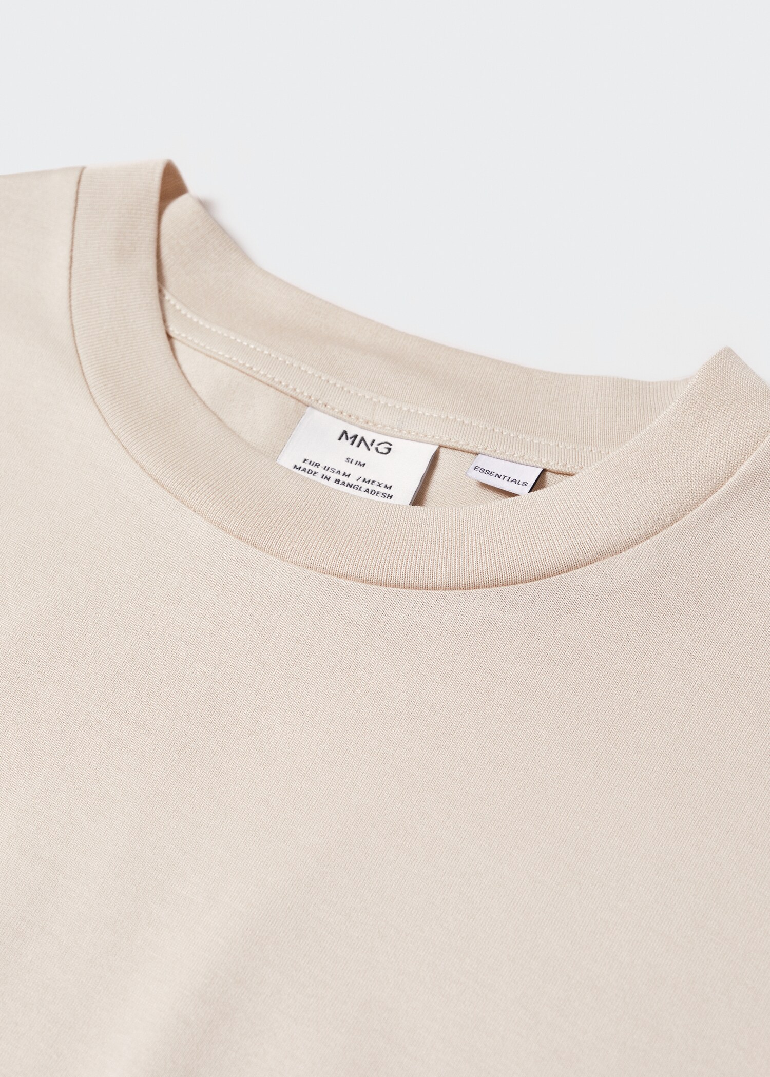 Merceriserad t-shirt i basmodell lightweight - Detaljer om artikeln 8