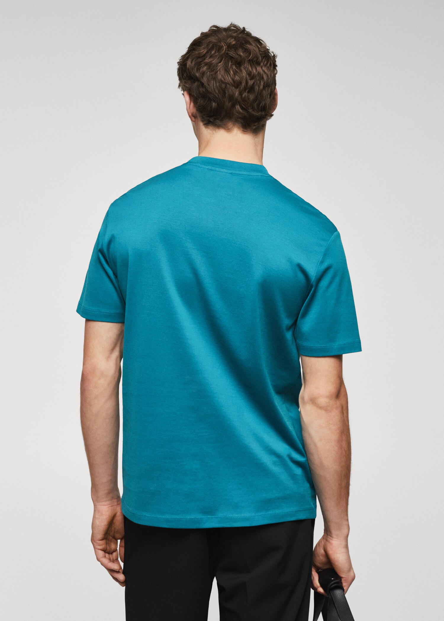 Camiseta básica mercerizada lightweight - Reverso del artículo